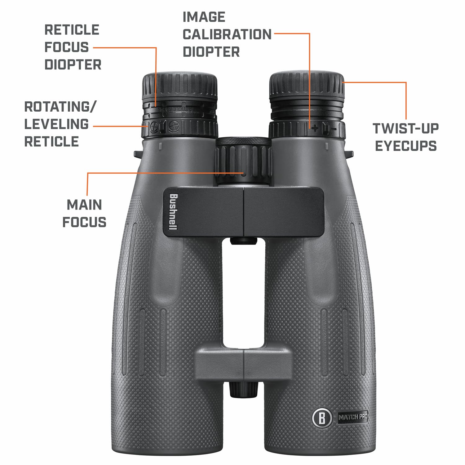 Bushnell Match Pro Ed 15X56 Binoculars With Rotatable Mrad Reticle   High Precision, Long Range Spotting Binoculars For Shooters