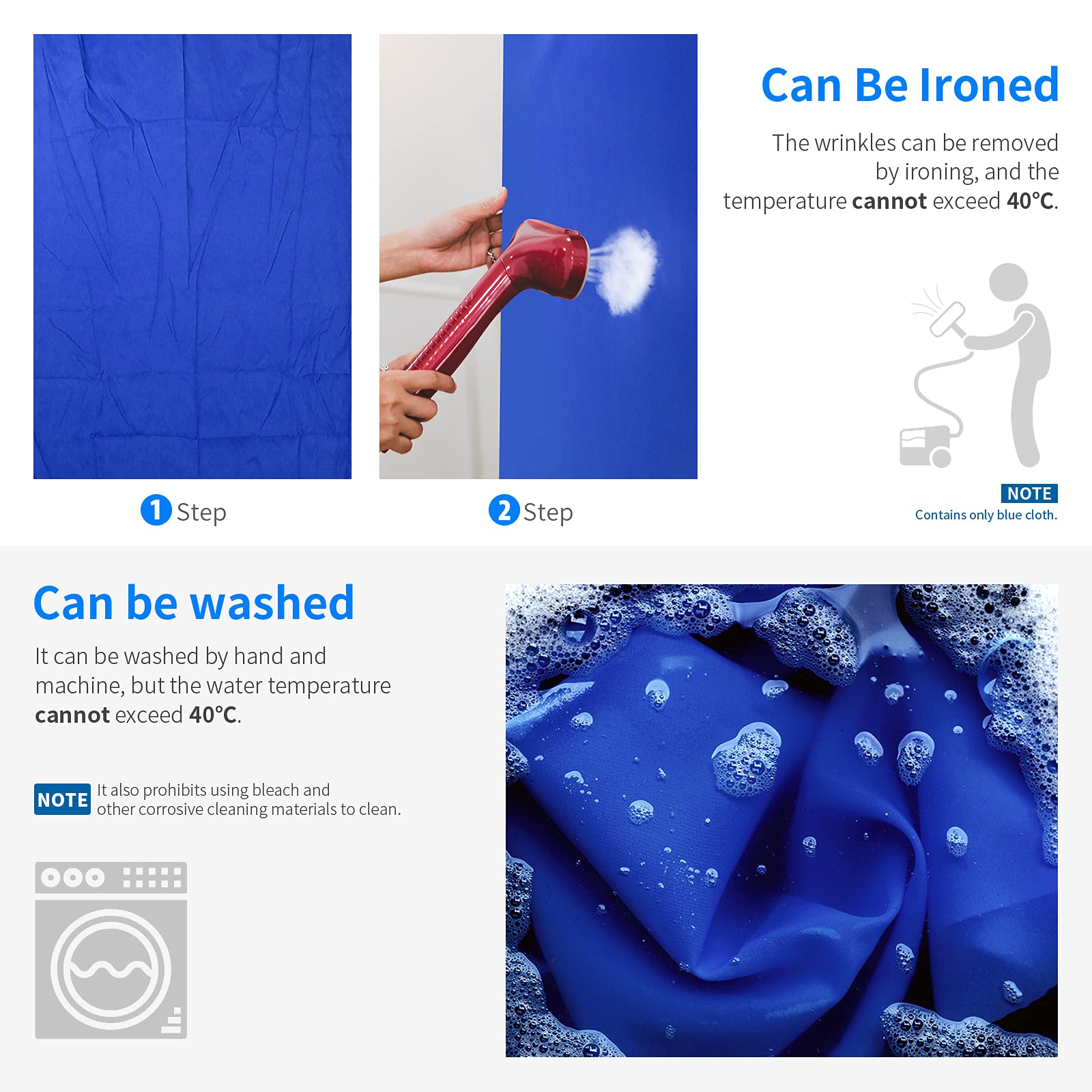 Neewer 10 X 12Ft / 3 X 3.6M Pro Photo Studio Premium Polyester Collapsible Backdrop Background For Photography, Video And Televi