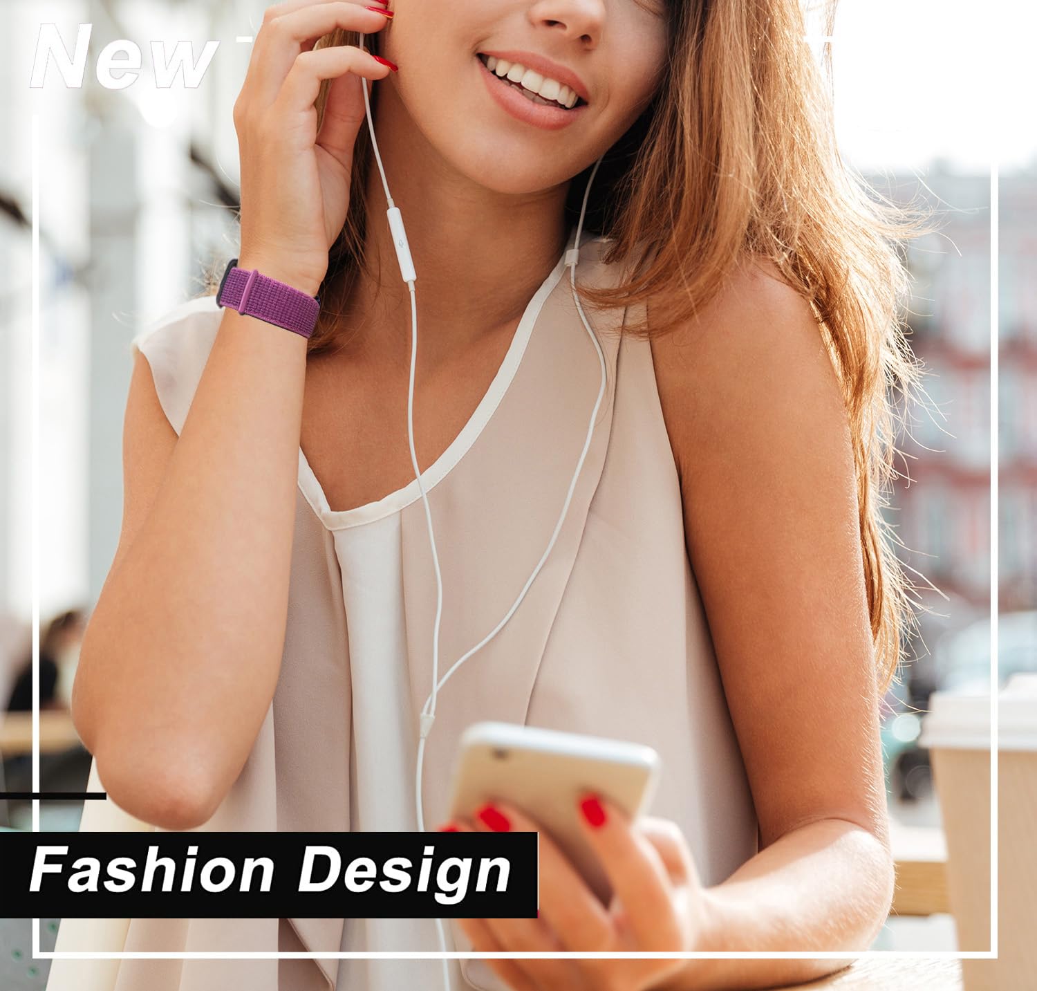 Olytop Fenix 7S / Fenix 6S / Fenix 5S / Instinct 2S Watch Bands, 20Mm Hook & Loop Quick Dry Nylon Sport Wristband Replacement St