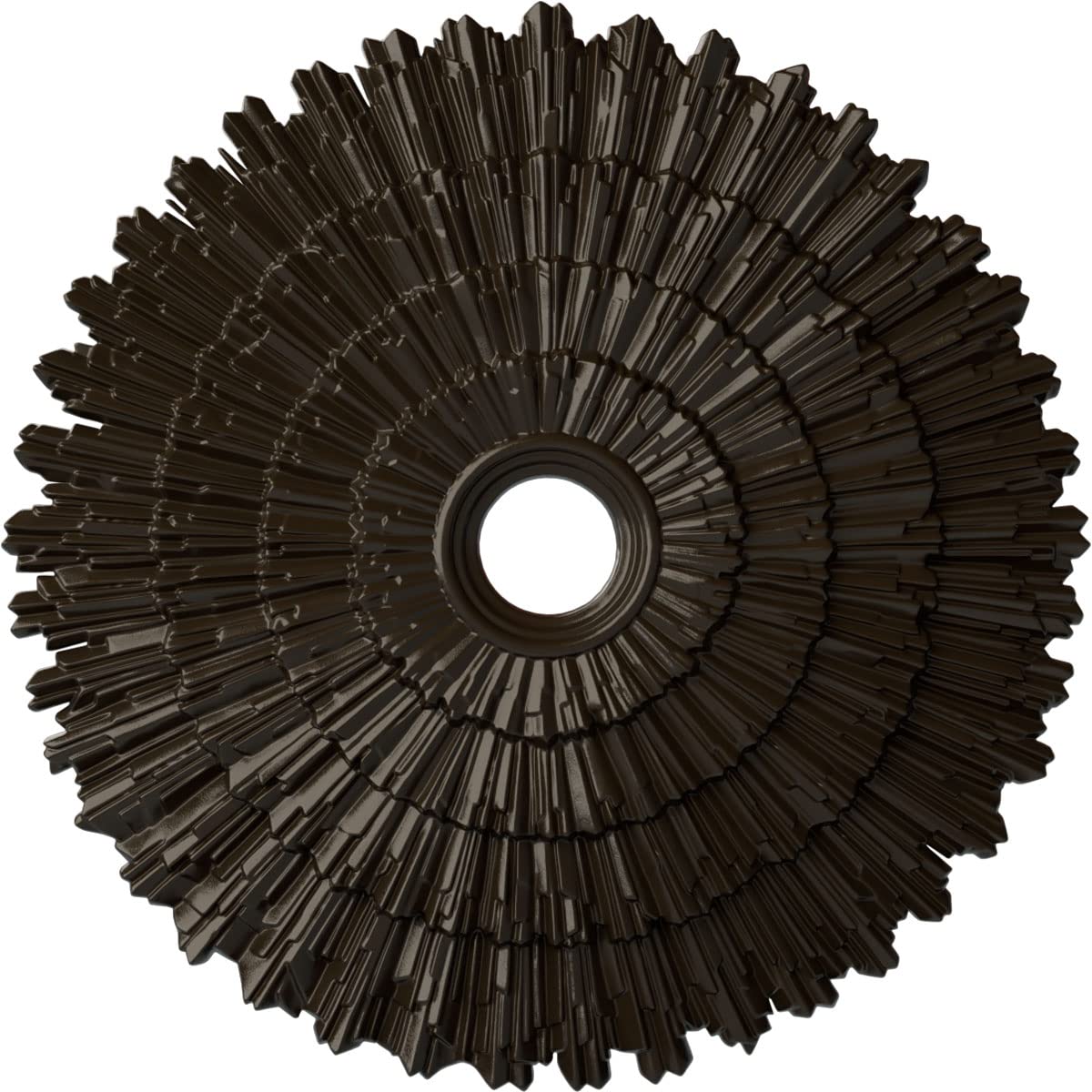 Ekena Millwork CM24ENSHF - 24 3/4OD x 3 1/4ID x 1 7/8P Eryn Ceiling Medallion (Fits Canopies up to 4) - Ceiling Medallion, Stone