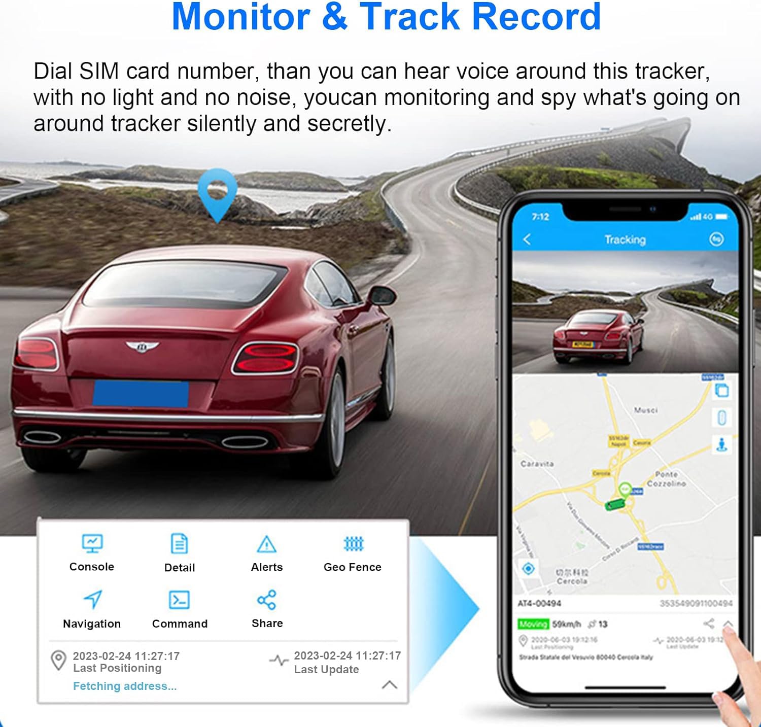Gps Tracker For Vehicles, Mini Portable Real Time Magnetic Gps Tracking Device, Full Global Coverage Location Tracker For Car, K
