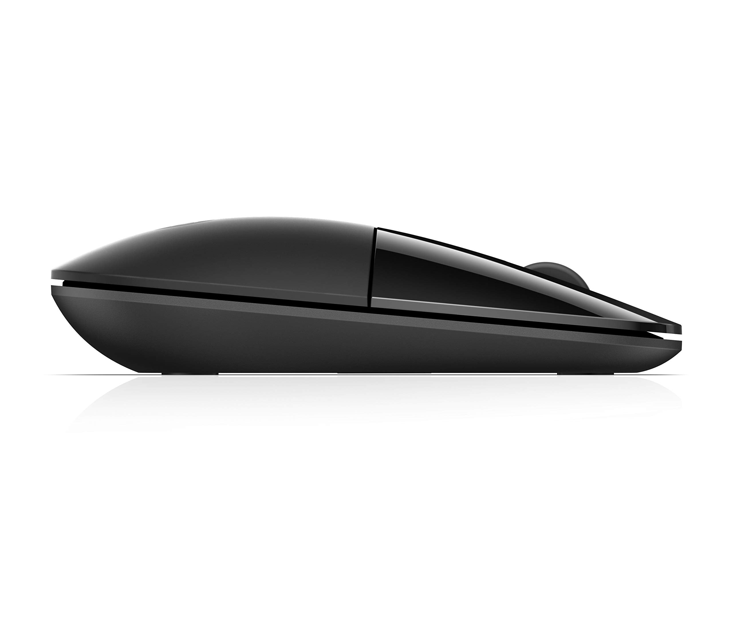 HP Z3700 G2 Wireless Mouse   Onyx Black, Sleek Portable Design fits Comfortably Anywhere, 2.4GHz Wireless Receiver, Blue Optical, for Wins PC, Laptop, Notebook, Mac, Chromebook (681R7AA#ABL)