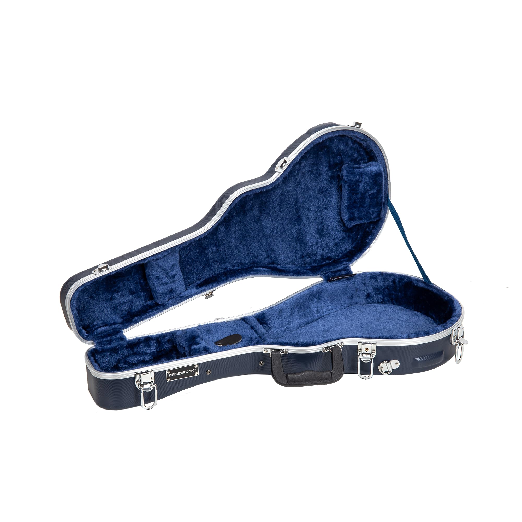 Crossrock, Abs Molded F-Style Mandolin Hard Shell Case, Blue (Cra861Mfbl)