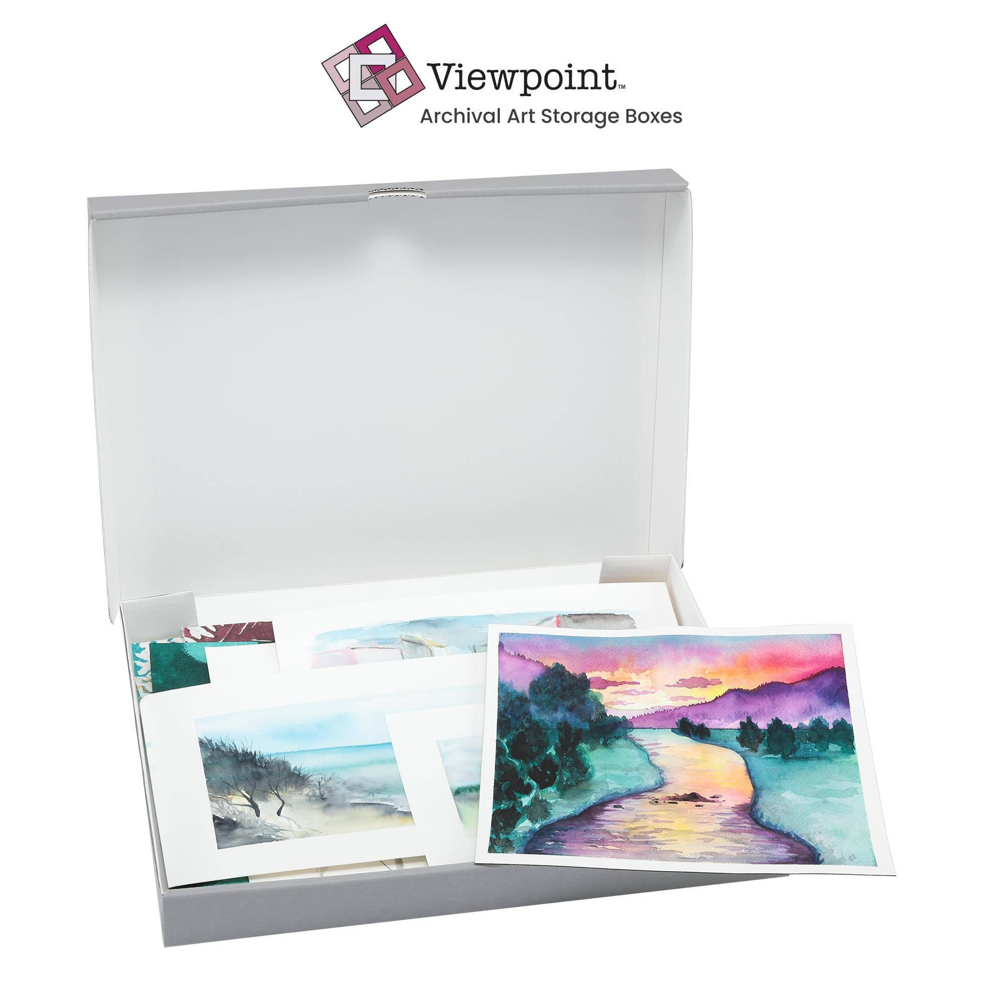 Jerry'S Artarama Viewpoint Archival Storage Box (11X14)   Preserve Your Art, Waterproof, Easy To Assemble, Perfect For Photos, A