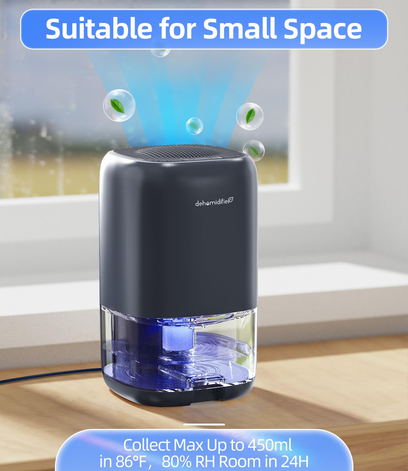 Dehumidifier,Tabyik 35 Oz Small Dehumidifiers For Room For Home, Quiet With Auto Shut Off, Dehumidifiers For Bedroom (280 Sq. Ft