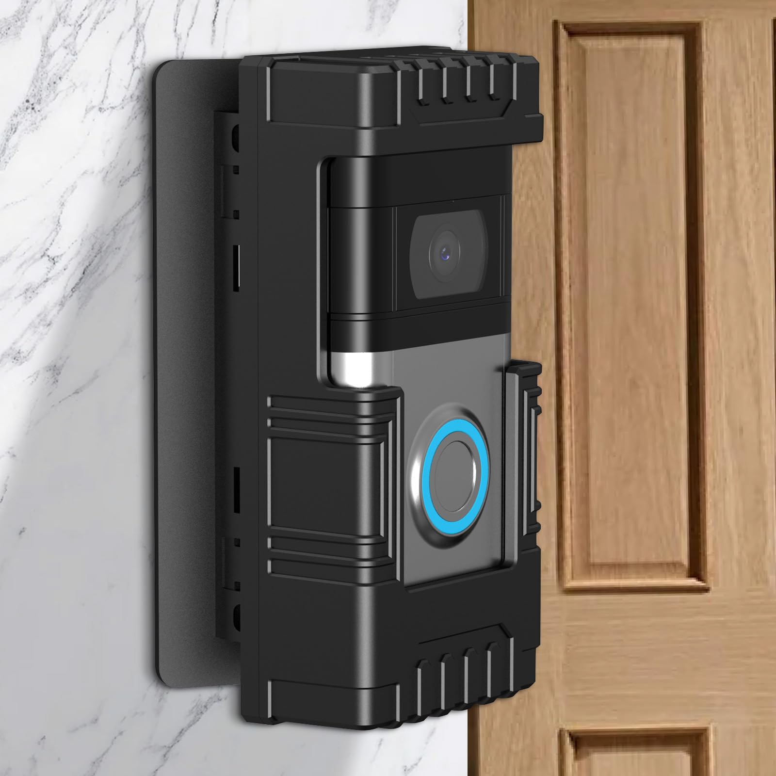 Anti Theft Doorbell Mount No Drill Compatible With Blink/Ring, For Doorbell 1/2/3/4/3Plus/2020 2023 2024 Release/Pro/Pro 2, Adju