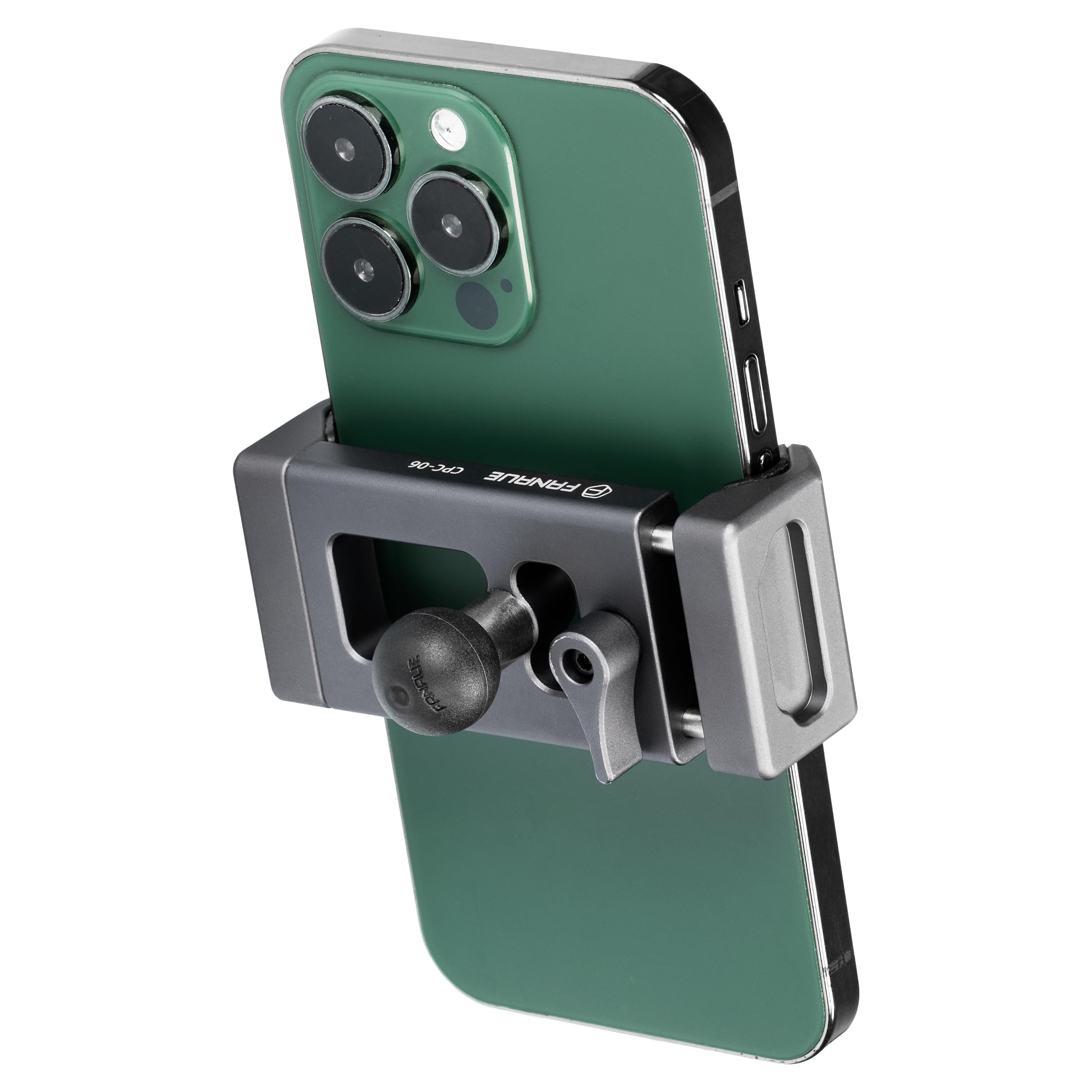 Fanaue Motorcycle Cell Phone Holder With 17Mm Ball Head, Compatible With Garmin Ram Mounts And 17Mm Double Aocket Arm, Aluminum 