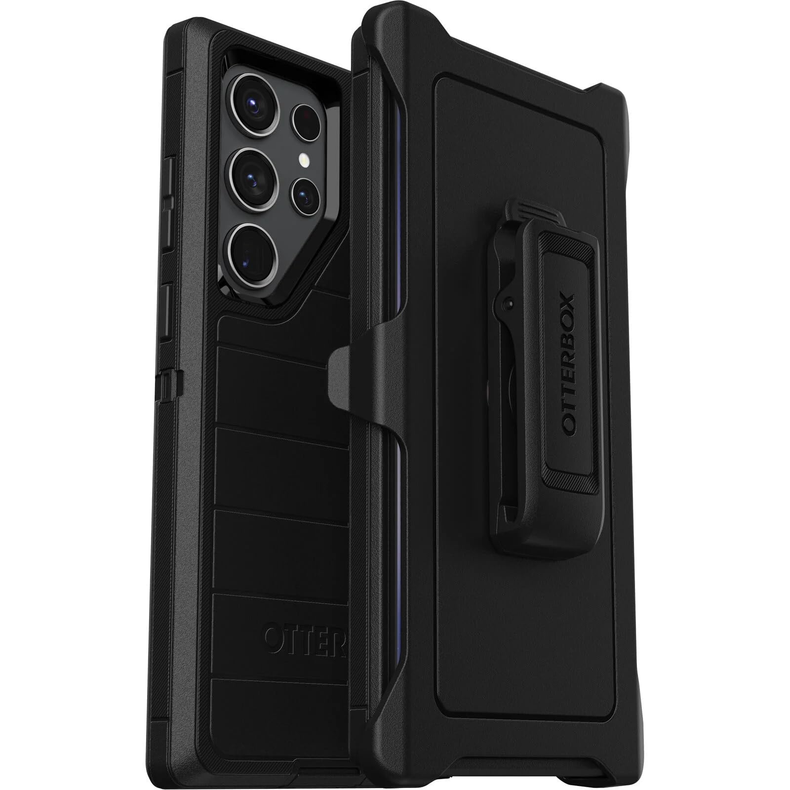 Otterbox Galaxy S23 Ultra (Only)   Defender Series Case   Black, Rugged & Durable   With Port Protection   Includes Holster Clip