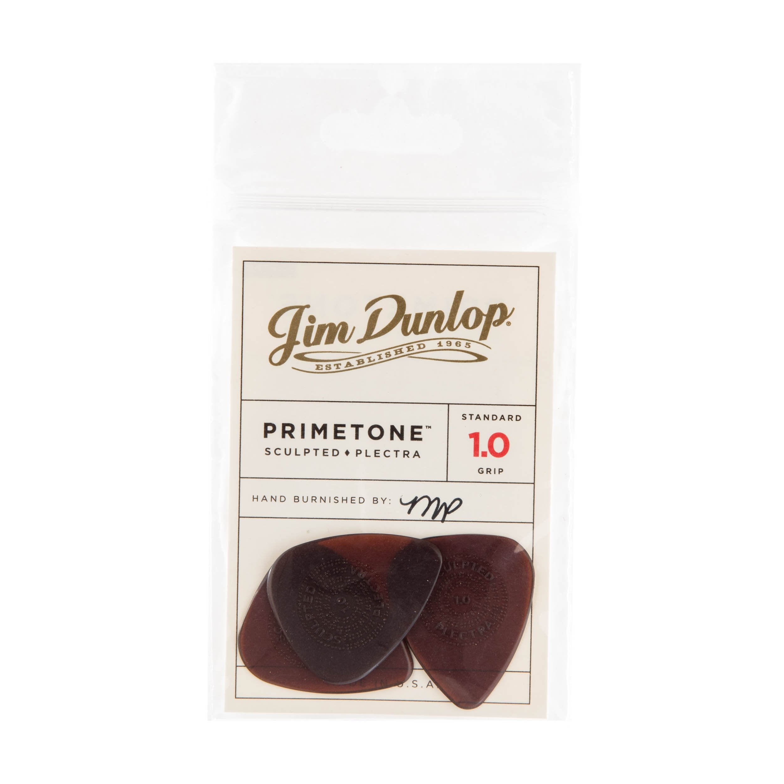 Jim Dunlop Primetone Standard Grip 1.0Mm Guitar Picks   3 Pack