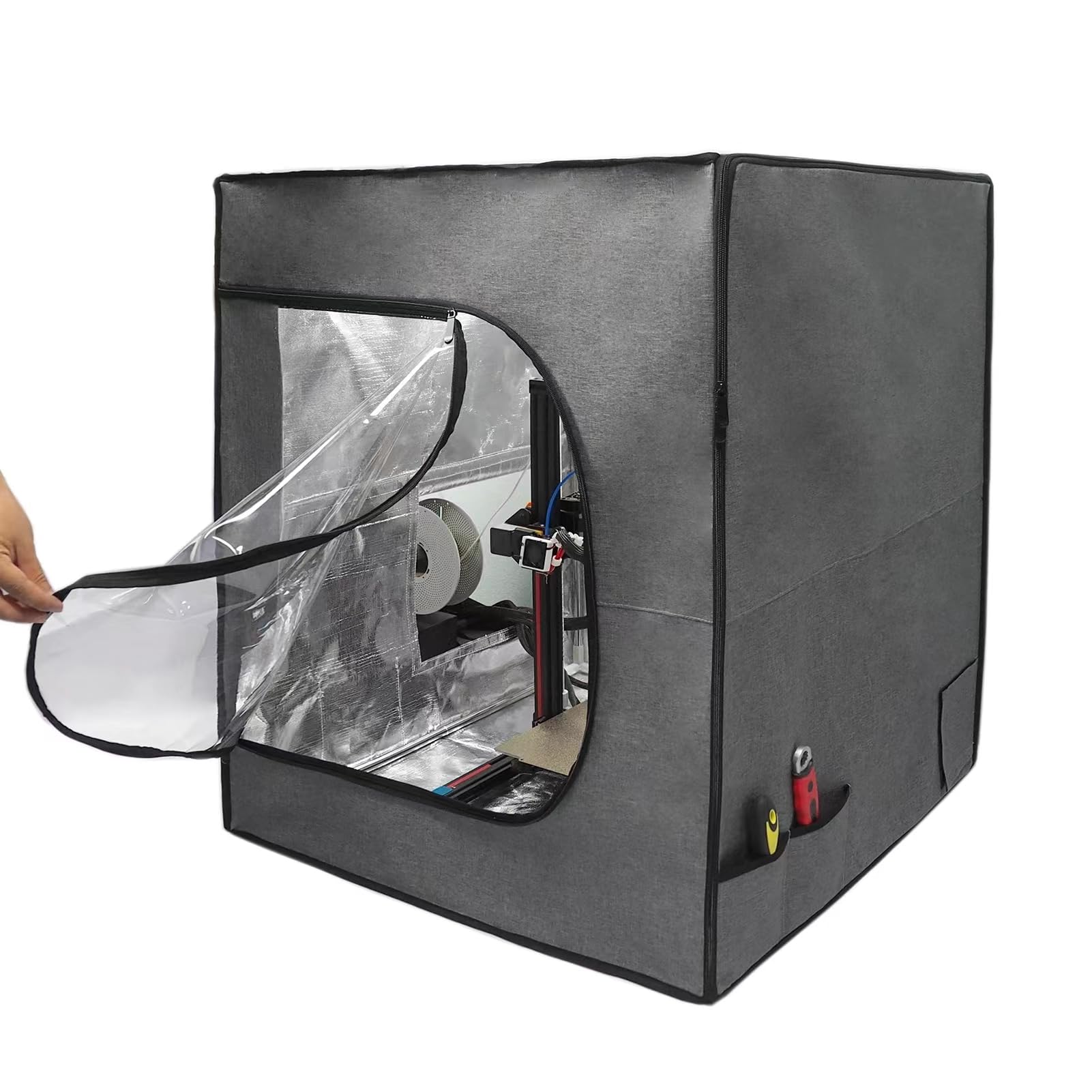 Large 3D Printer Enclosure 29.5W*29.5L*35.4H Inches Shield Cover Resin 3D Printer Fireproof Tent Filament Dryer Dust Cover Compa