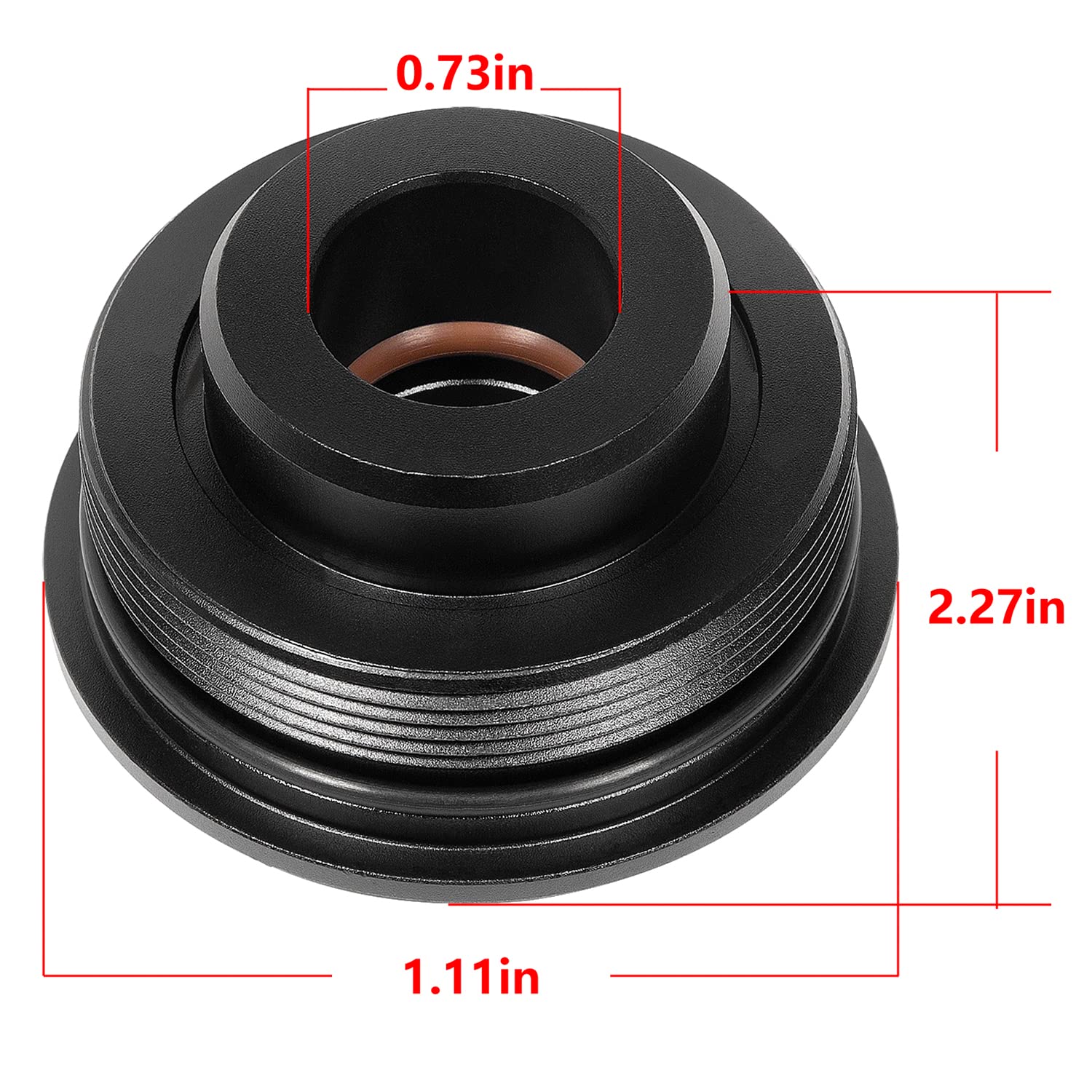 Yoursme 1 Pc Tilt Cap/Gland With Seals Fit For Yamaha 200 225 250 300 Hp V6 3.3L End Cap Tilt Cylinder 61A 43811 00 00