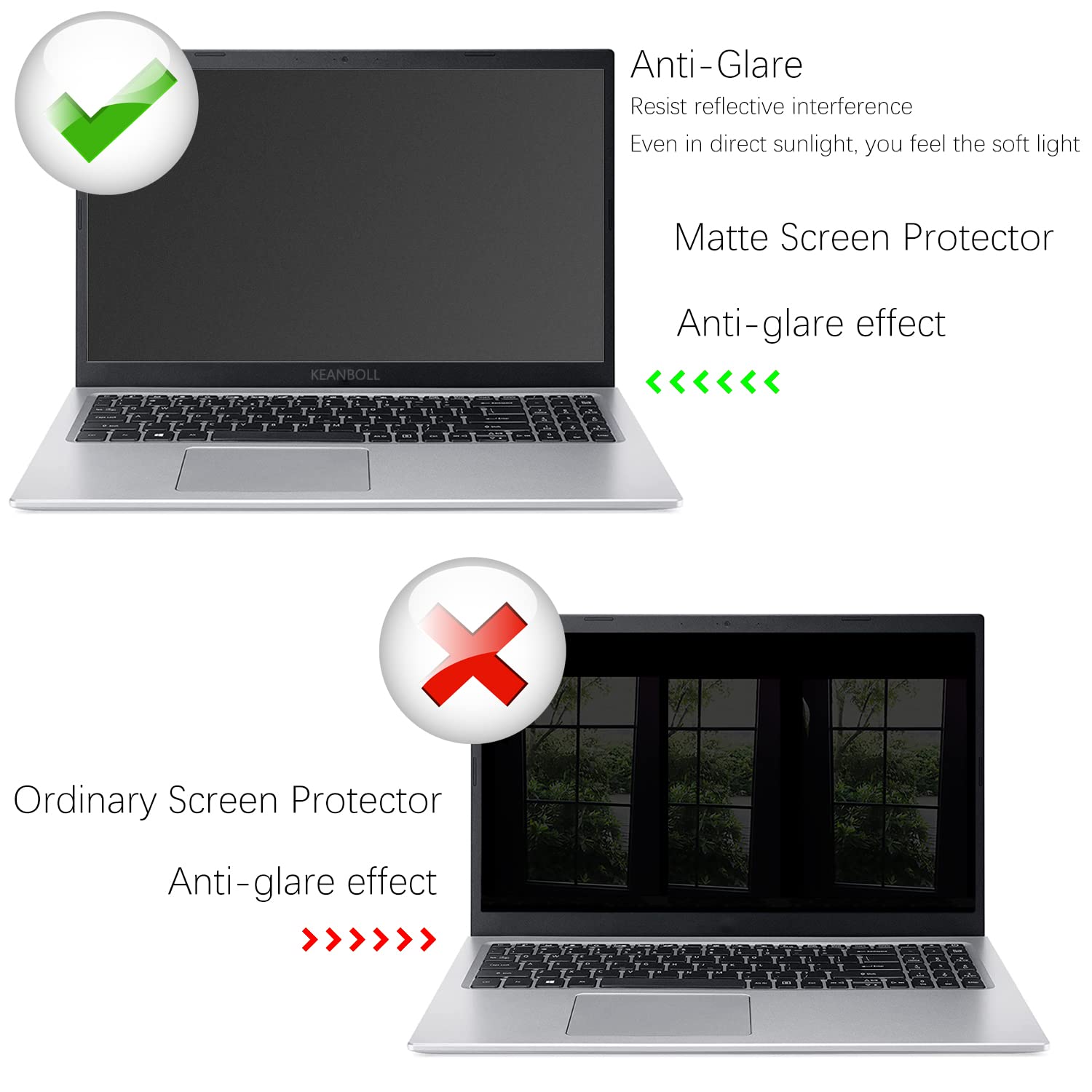 Keanboll 3 Pack Anti Glare Screen Protector For Macbook Pro 13 Inch M2 M1,Macbook Air 13 M1,Model A2338 A2289 A2251 A2159 A1706