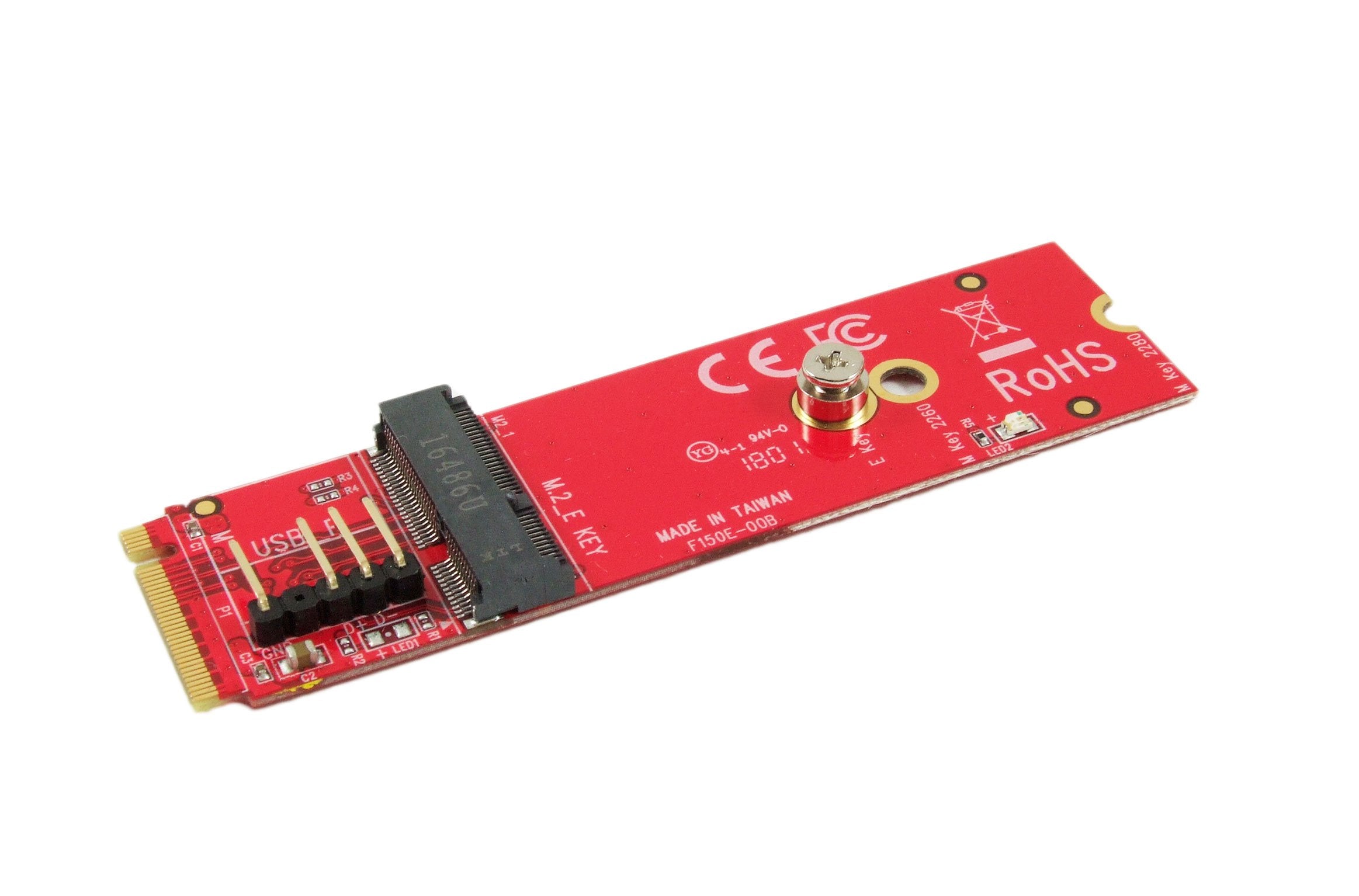 Ableconn M2MN-150E M.2 Converter Board for Key E M.2 Module - Install M2 E Key Module to M Key Socket on Motherboard