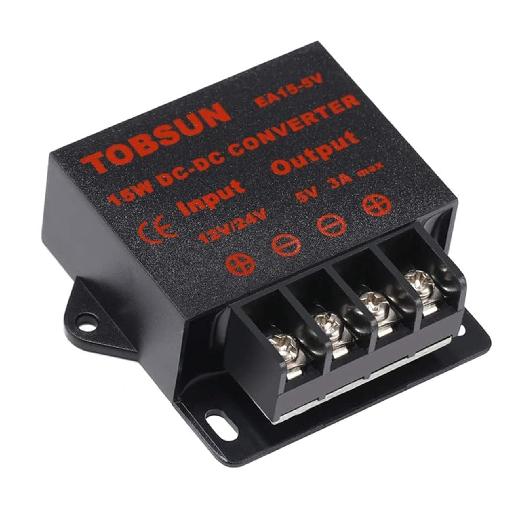 Mggi Dc/Dc 12V 24V To 5V 3A 15W Voltage Reducer Converter Regulator, Step Down Converter Regulator Dc To Dc Waterproof Power Sup