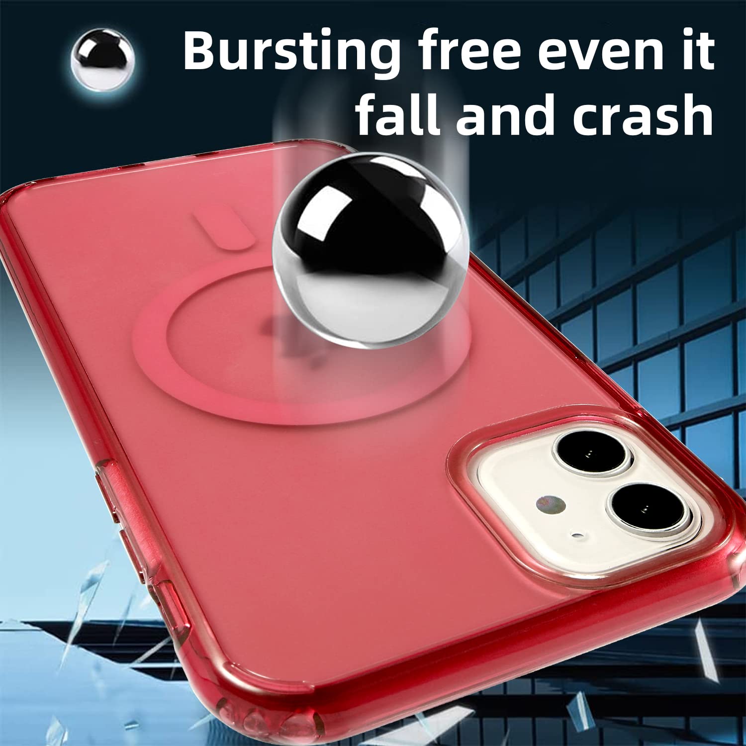 Gyizho Magnetic Designed For Iphone 11 Case, [Military Grade Drop Tested] [Compatible With Magsafe] Slim Protective Translucent