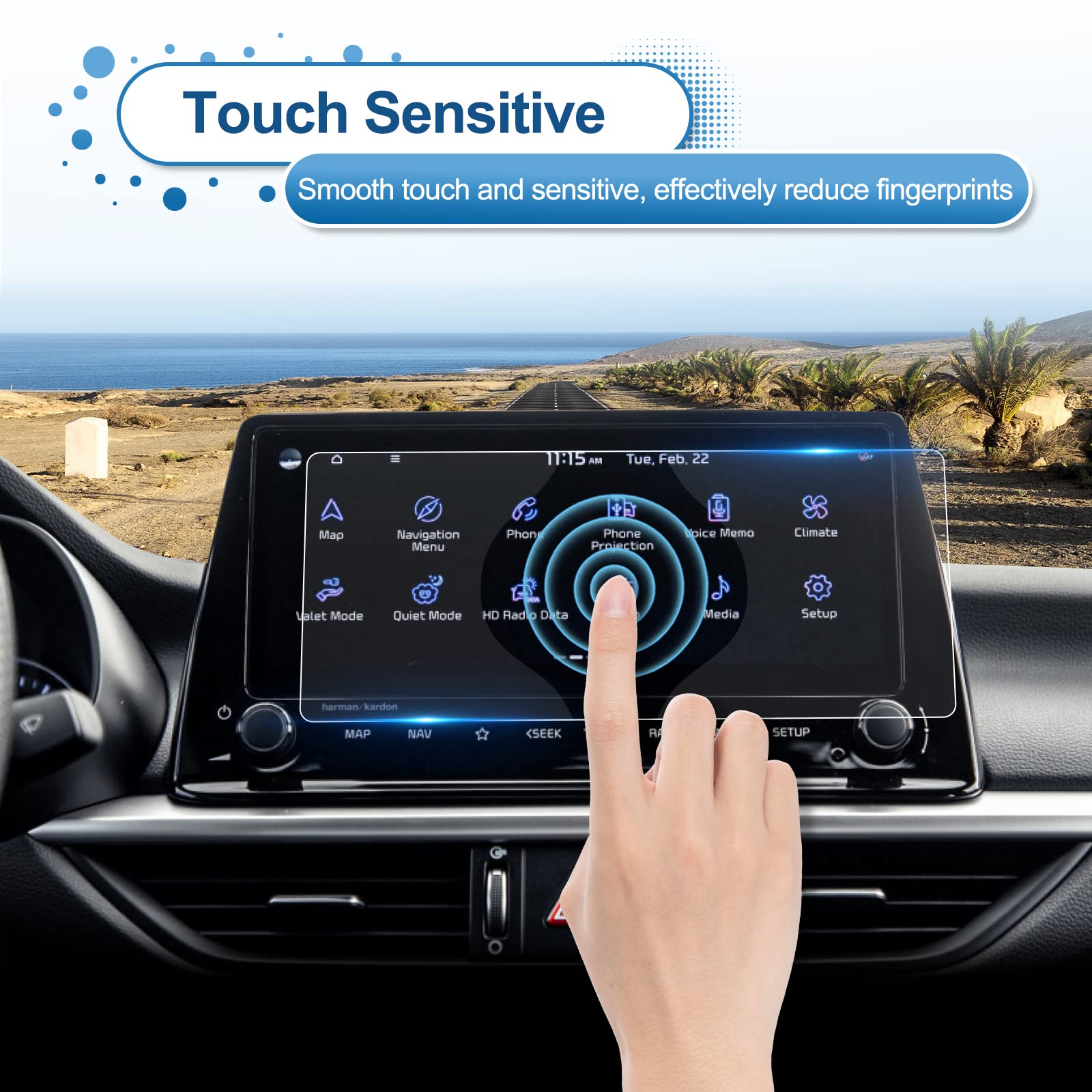 Coleya 2022 2023 2024 Forte Screen Protector For Kia Forte (Gt Line/Gt/Gt Manual) 10.25 Inch Touch Screen, 9H Tempered Glass 202