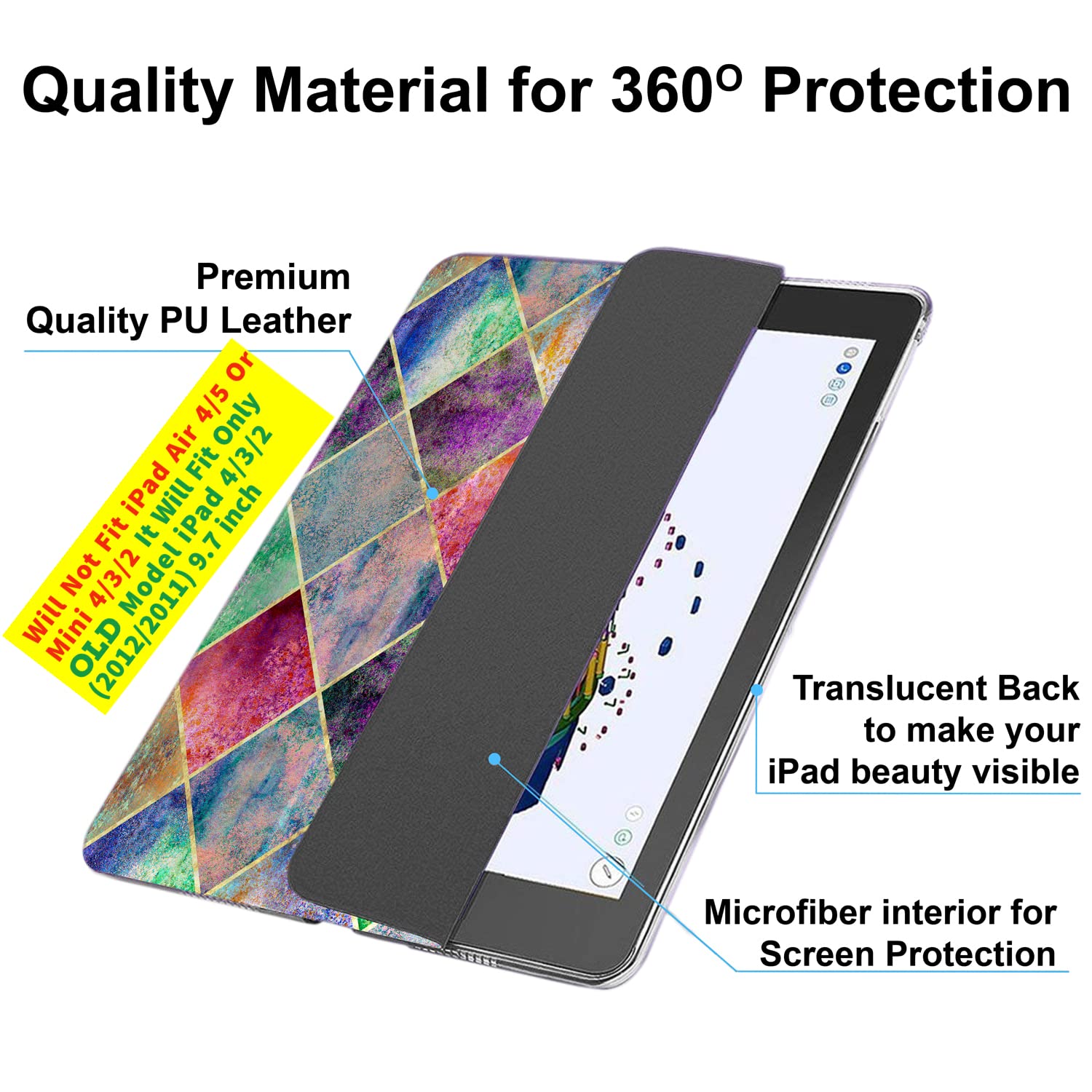 Durasafe Cases For Ipad 2 3 4 Gen [Ipad 4Th Ipad 3Rd Ipad 2Nd Old Model ] 9.7 Inch A1458 A1416 A1395 Md522Ll/A Md525Ll/A Md516Ll