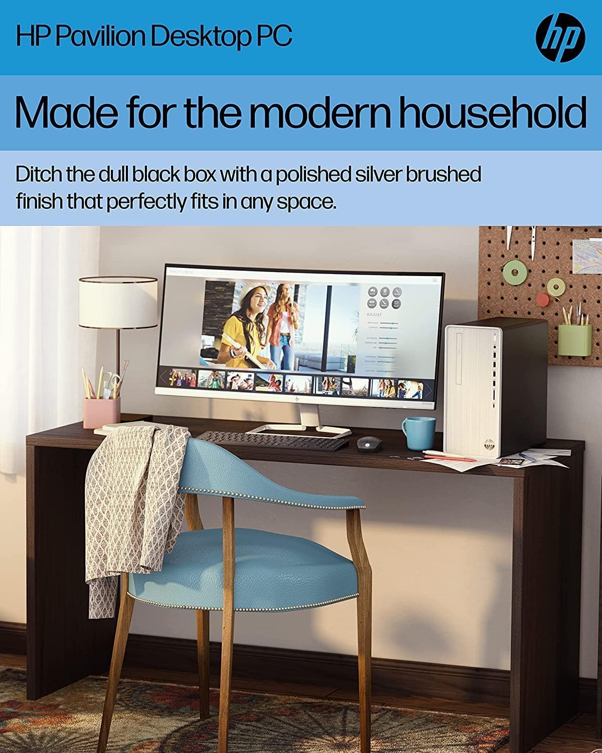 2023 Hp Pavilion Desktop Pc, Amd Ryzen 7 5700G (8 Cores), 64Gb Ram, 2Tb Ssd, 2Tb Hdd, Amd Radeon Graphics, Wi-Fi, Bluetooth, Key