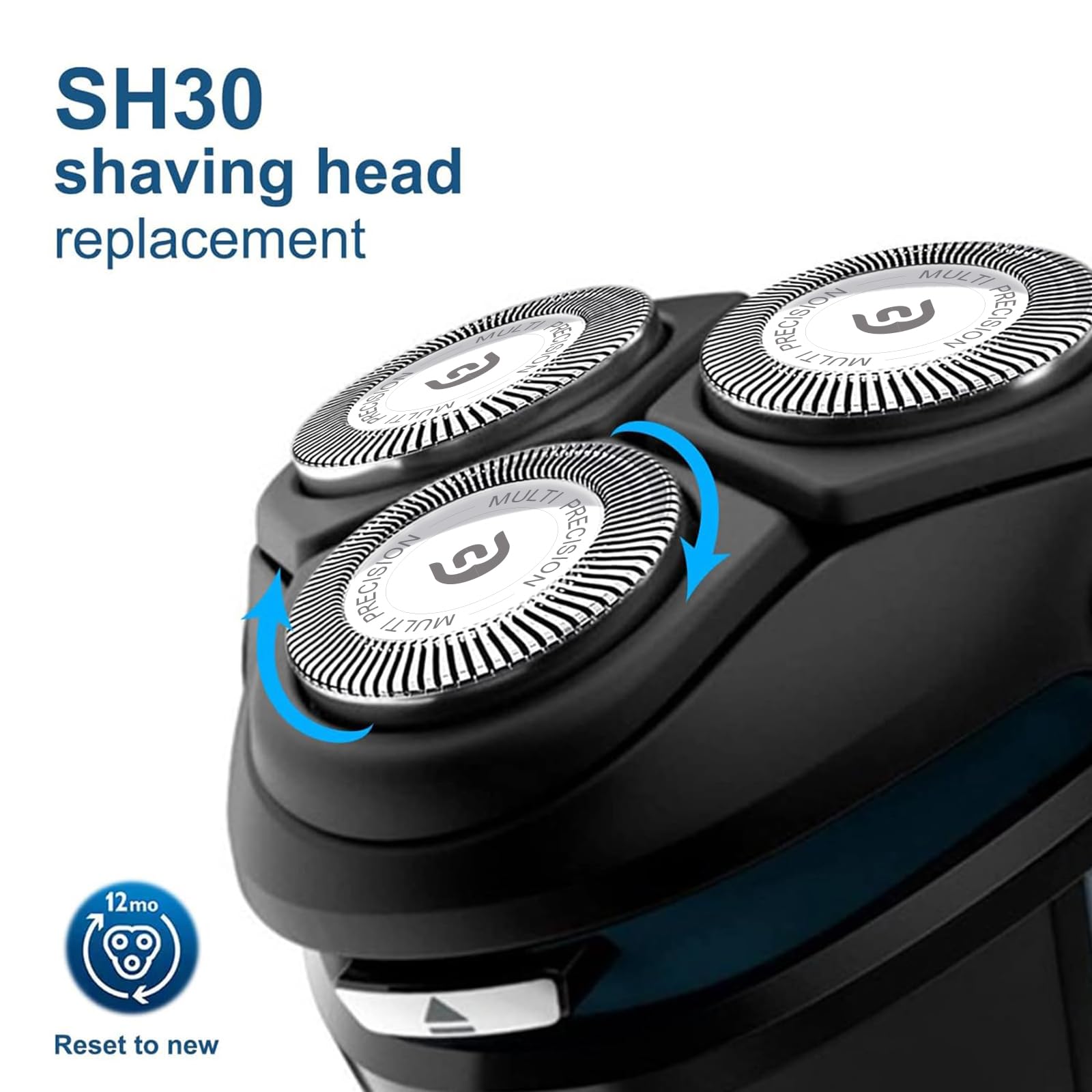 Sh30 Replacement Heads Compatible With Philips Norelco 2300 3800 Series Shaver, Blades For Shaver Series 1000, 2000, 3000 And S7