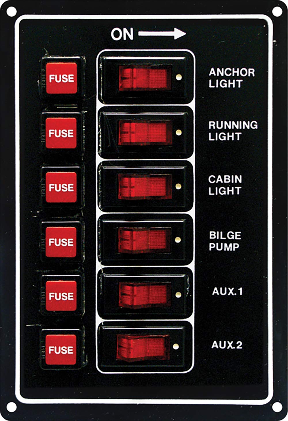 Seasense Switch Panel 6 Gang