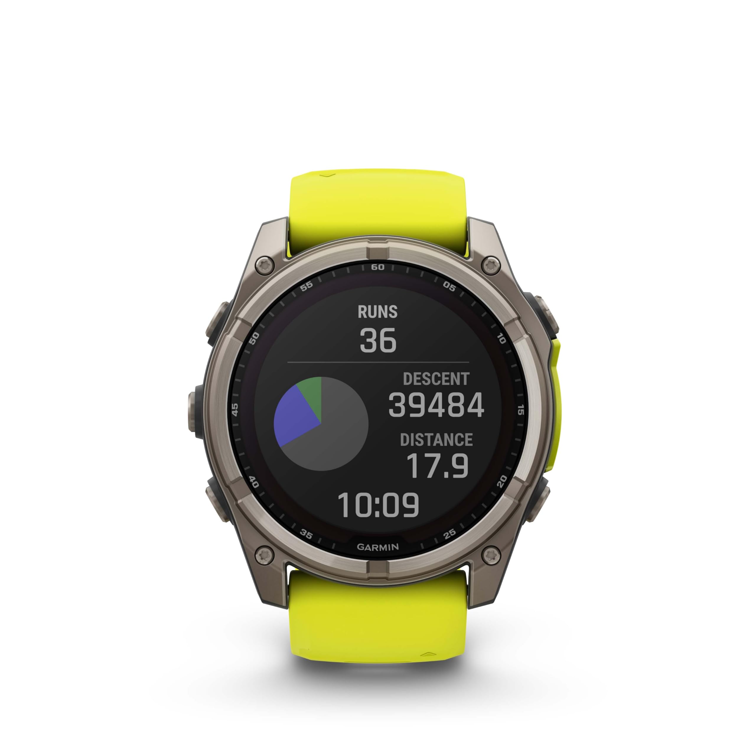 Garmin Fenix 8 51 Mm, Solar, Sapphire Amp Yellow/Graphite Silicone Gps Multisport Smartwatch With Wearable4U White Earbuds Bundl