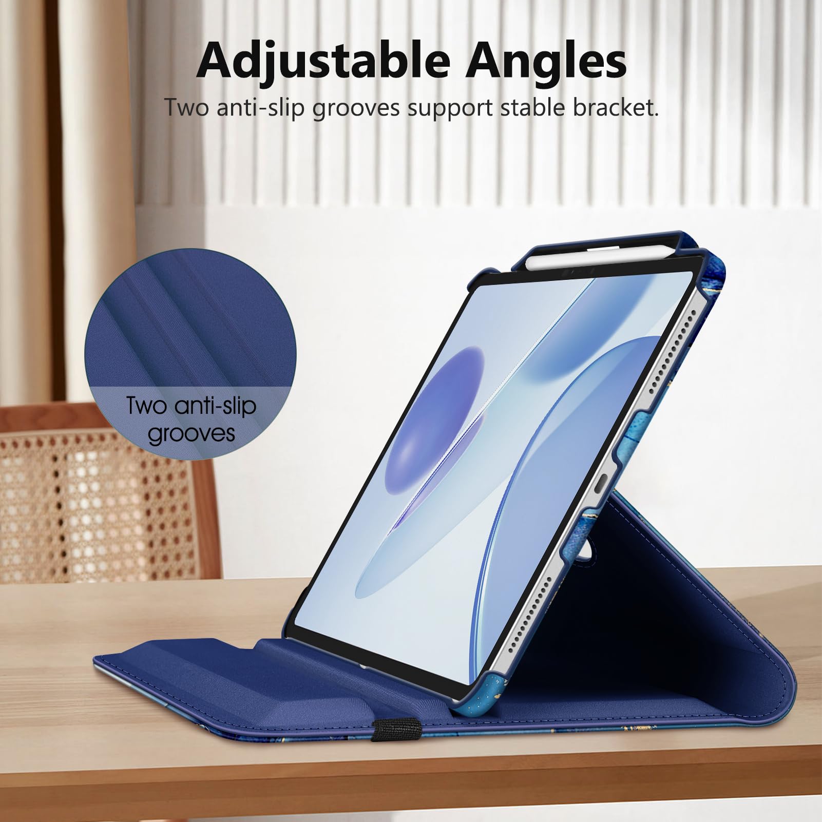 Fintie Rotating Case For Ipad Pro 13 Inch (M4) 2024 With Pencil Holder   360 Degree Swiveling Protective Stand Cover With Auto W