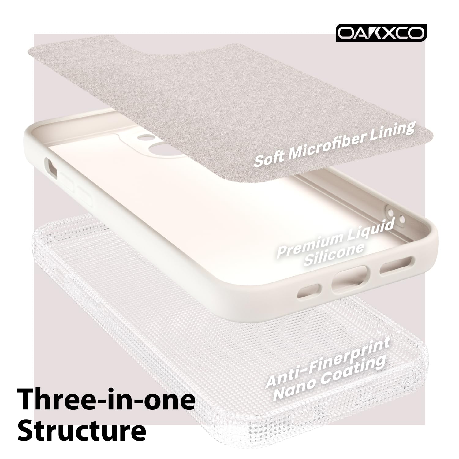 Oakxco For Iphone 13 Phone Case Liquid Silicone, Cute Thin Slim Soft Rubber Tpu Plain Smooth Gel Cover For Women Girl Aesthetic