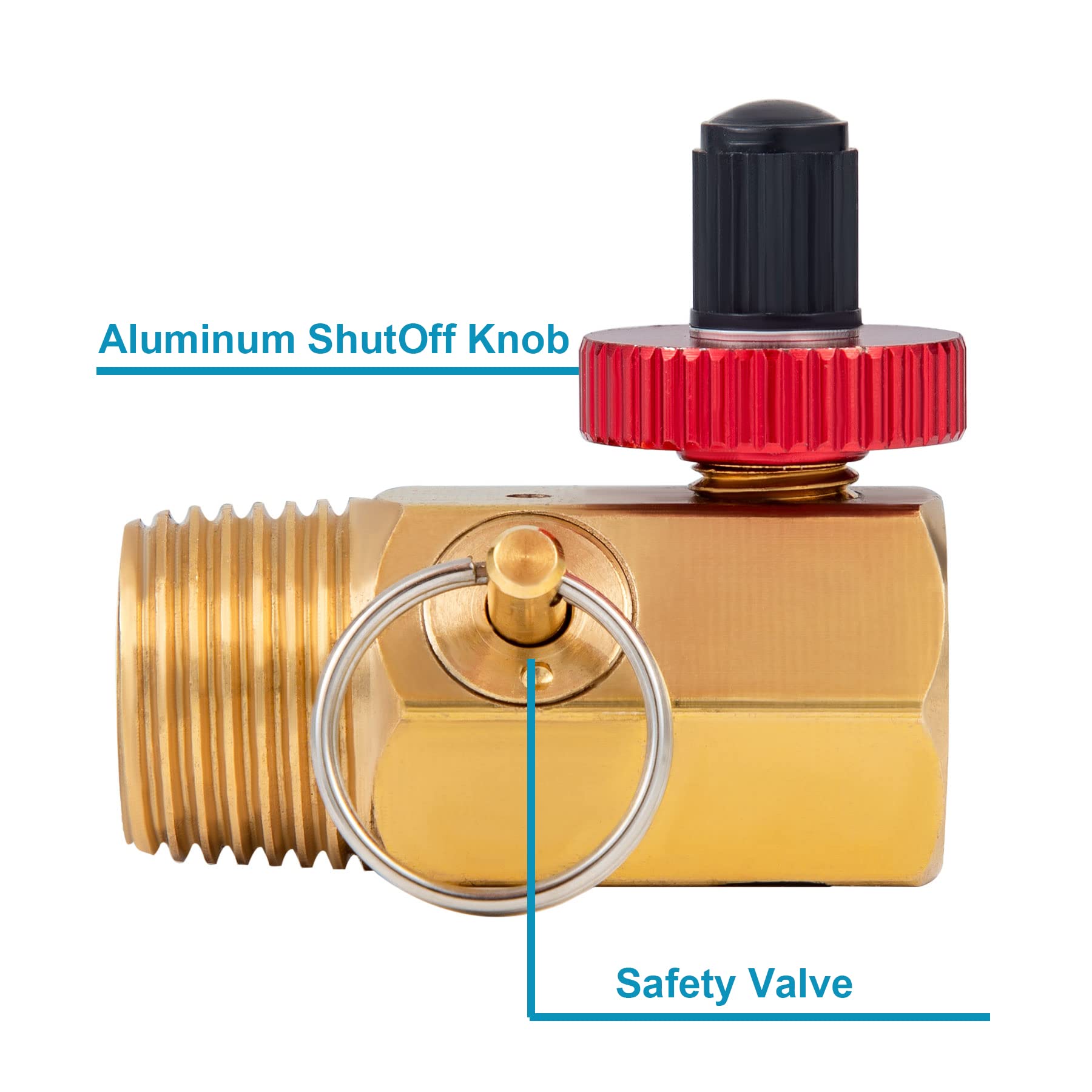 Breezliy Air Tank Manifold Tool With Fill Port, Performance Tool W10056 Air Tank Manifold ,Ball Valve And Relief Bypass 1/2'' Np
