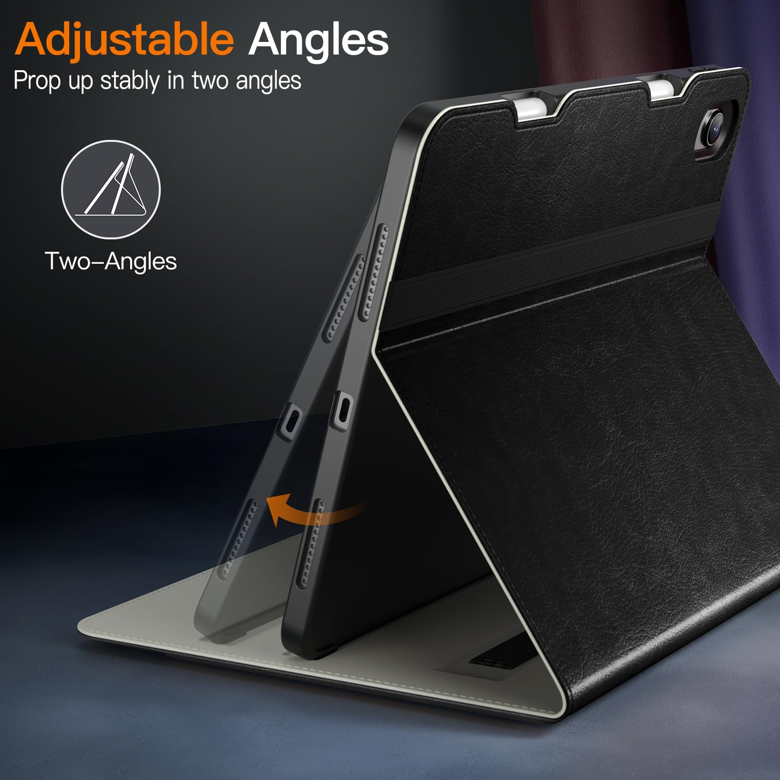 Jetech Case For Ipad Air 11-Inch M3/M2 (2025/2024), Ipad Air 5/4 (10.9-Inch, 2022/2020 Model, 5Th/4Th), Pu Leather Business Foli