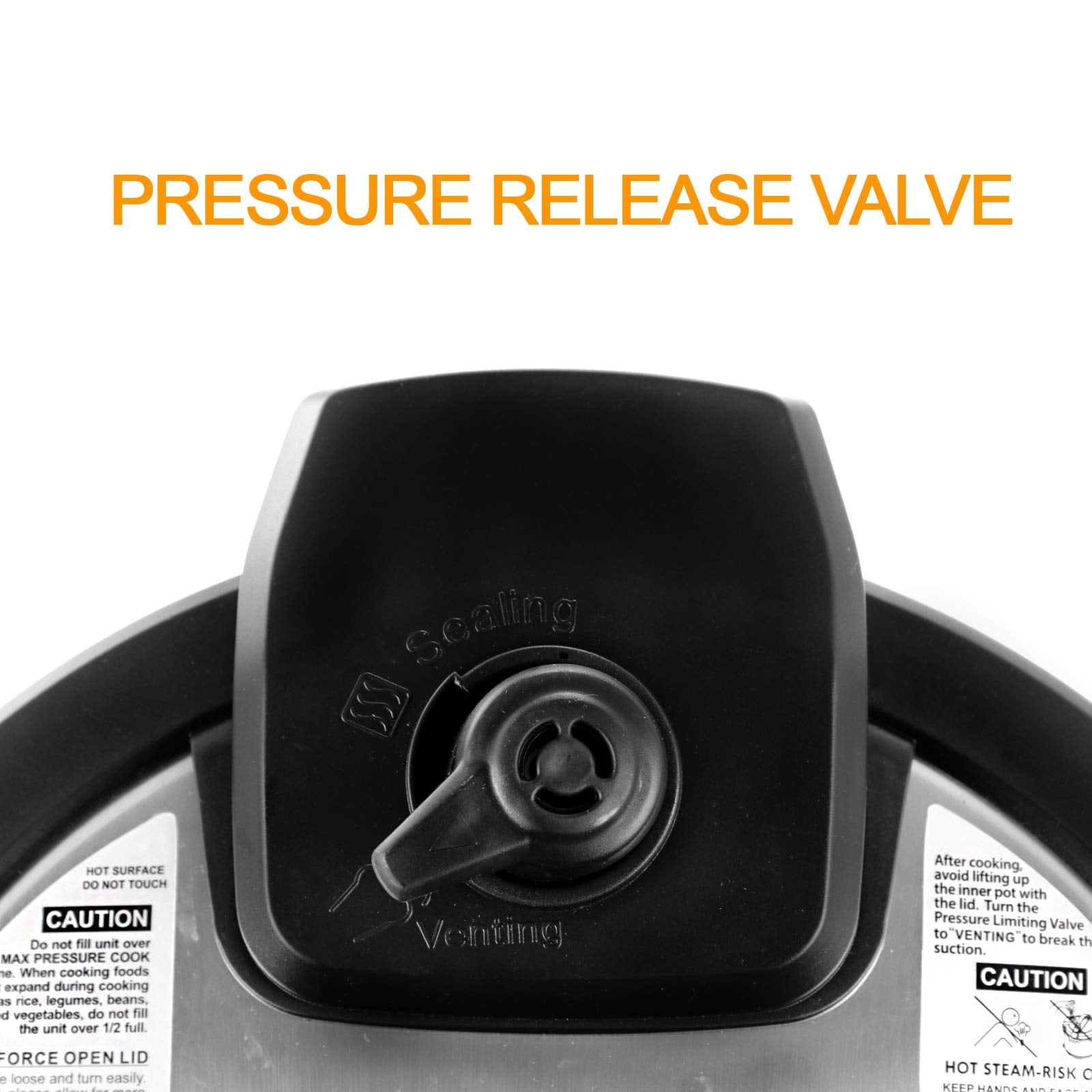 Megachef Electric Stainless Steel Brushed Digital Pressure Cooker With Lid, 6 Quart, Chrome And Black