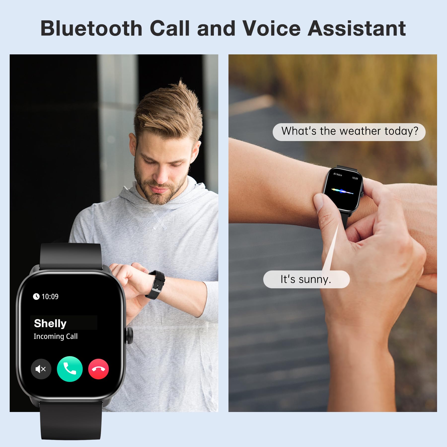 Bribejat Smart Watch For Men Women(Answer/Make Call), Hd 1.95 Zinc Alloy Case Smartwatch, Waterproof Fitness Tracker Pedometer