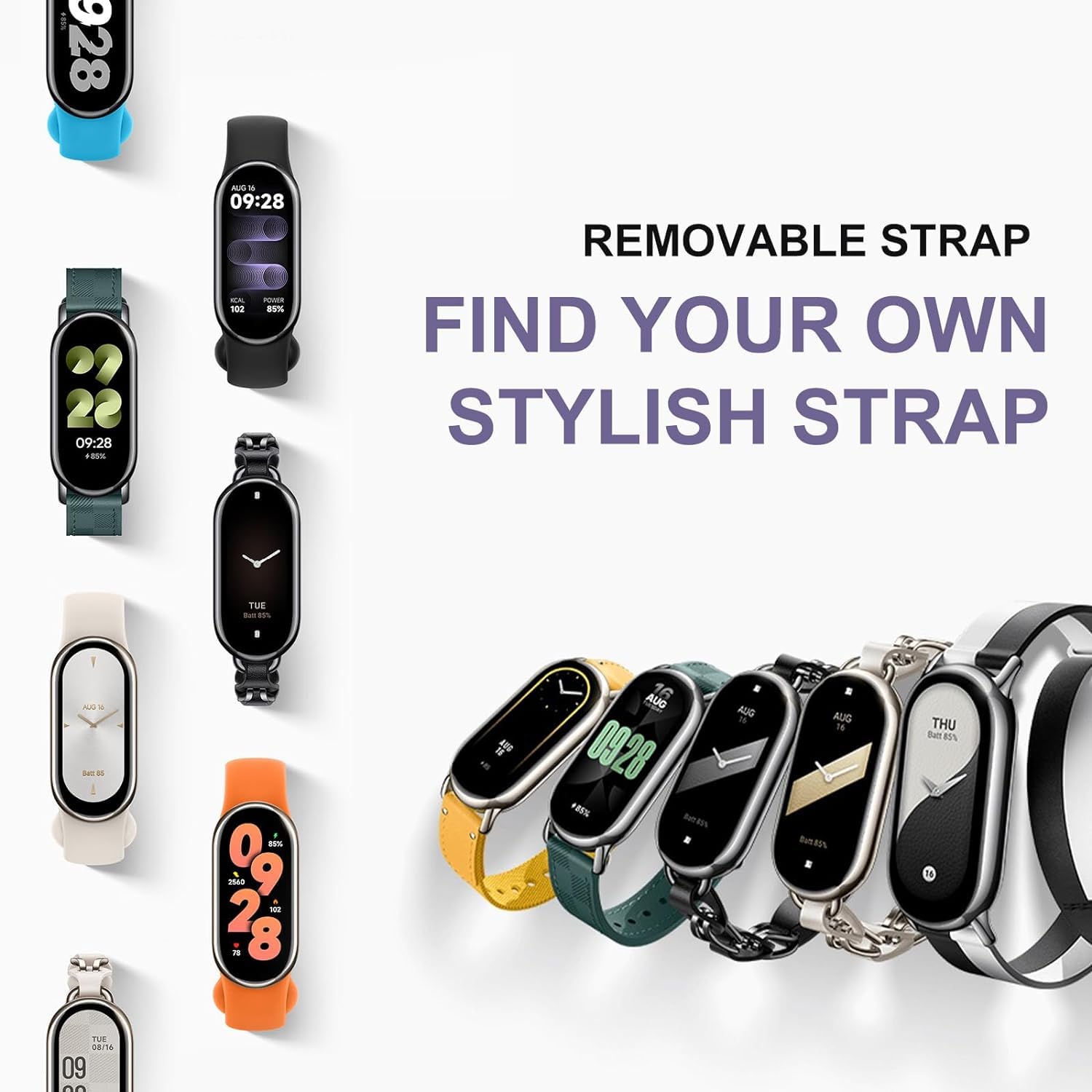 Xiaomi Mi Band 8 Smart Bracelet 1.62 Amoled Screen Heart Rate Blood Oxygen Bluetooth Sport Watch Fitness Traker Watch(Global Ver