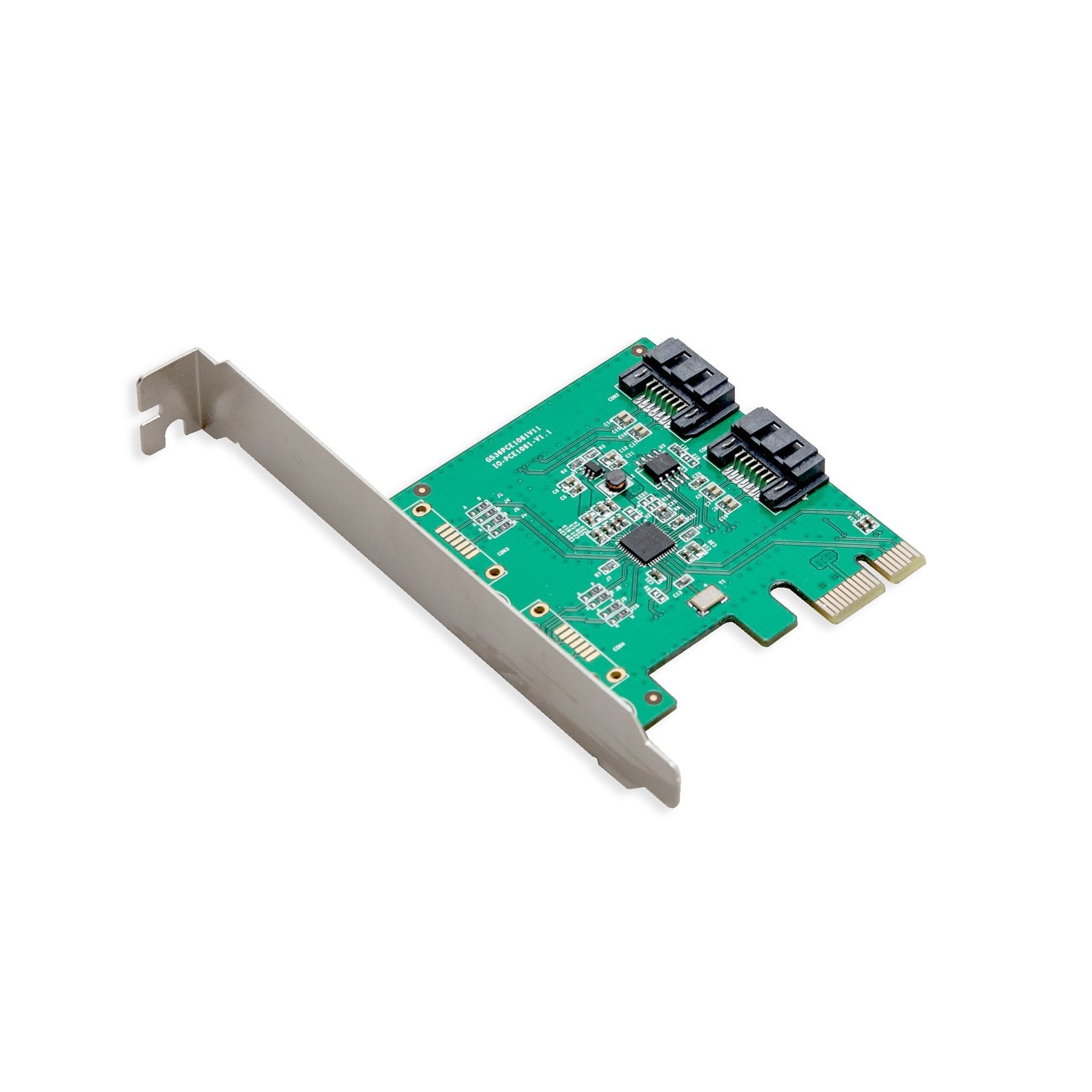 Io Crest I/O Crest 2 Port Sata Iii Pcie 2.0 X1 Controller Card Asmedia Asm1061 Nonraid With Low Profile Bracket Sypex40039