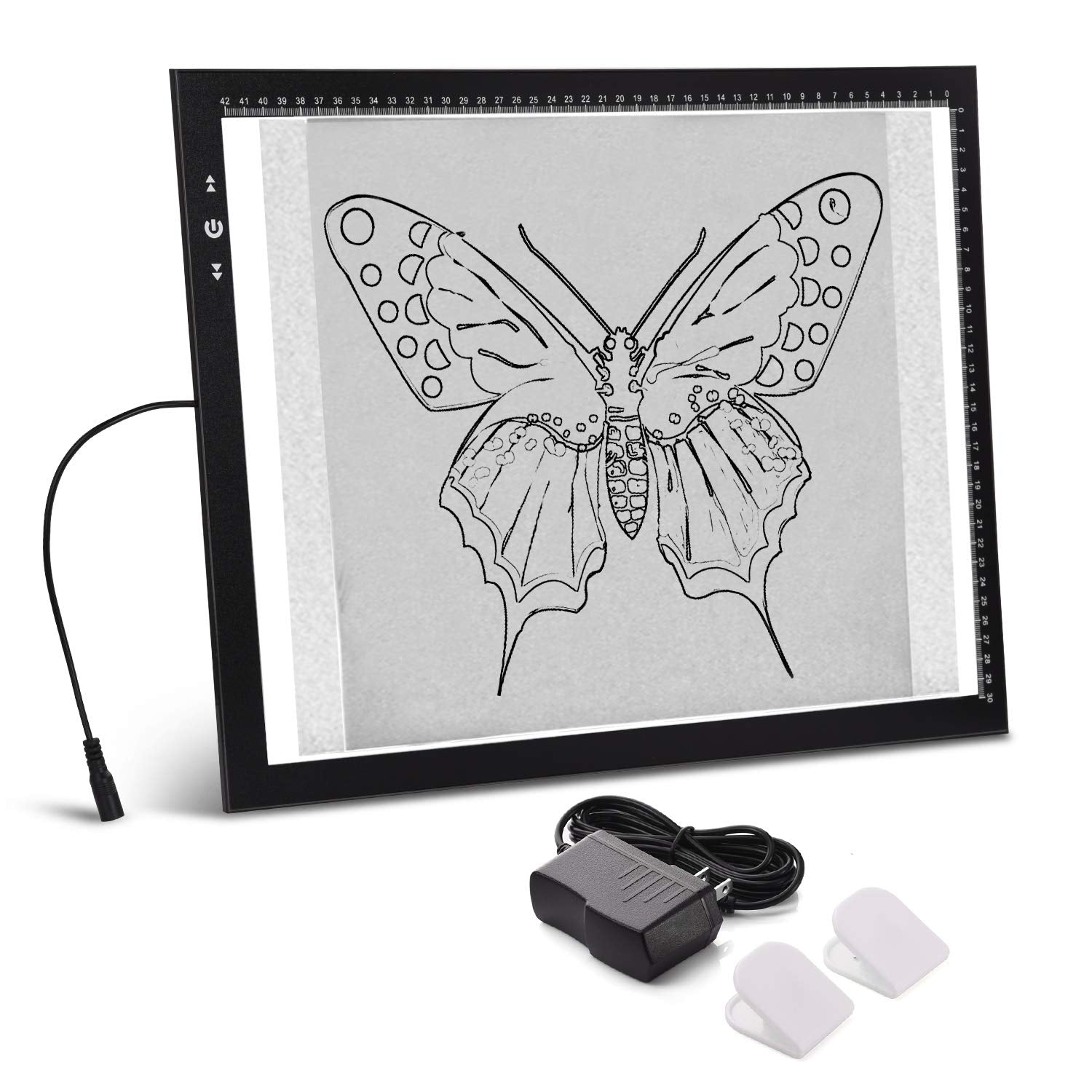 HSK A3 Artist tracing Light Box Copy Table, 12V1A Adapter Power Dimmerable 6000 Lux Lock Button Artcraft Light Pad for Tatto Dra