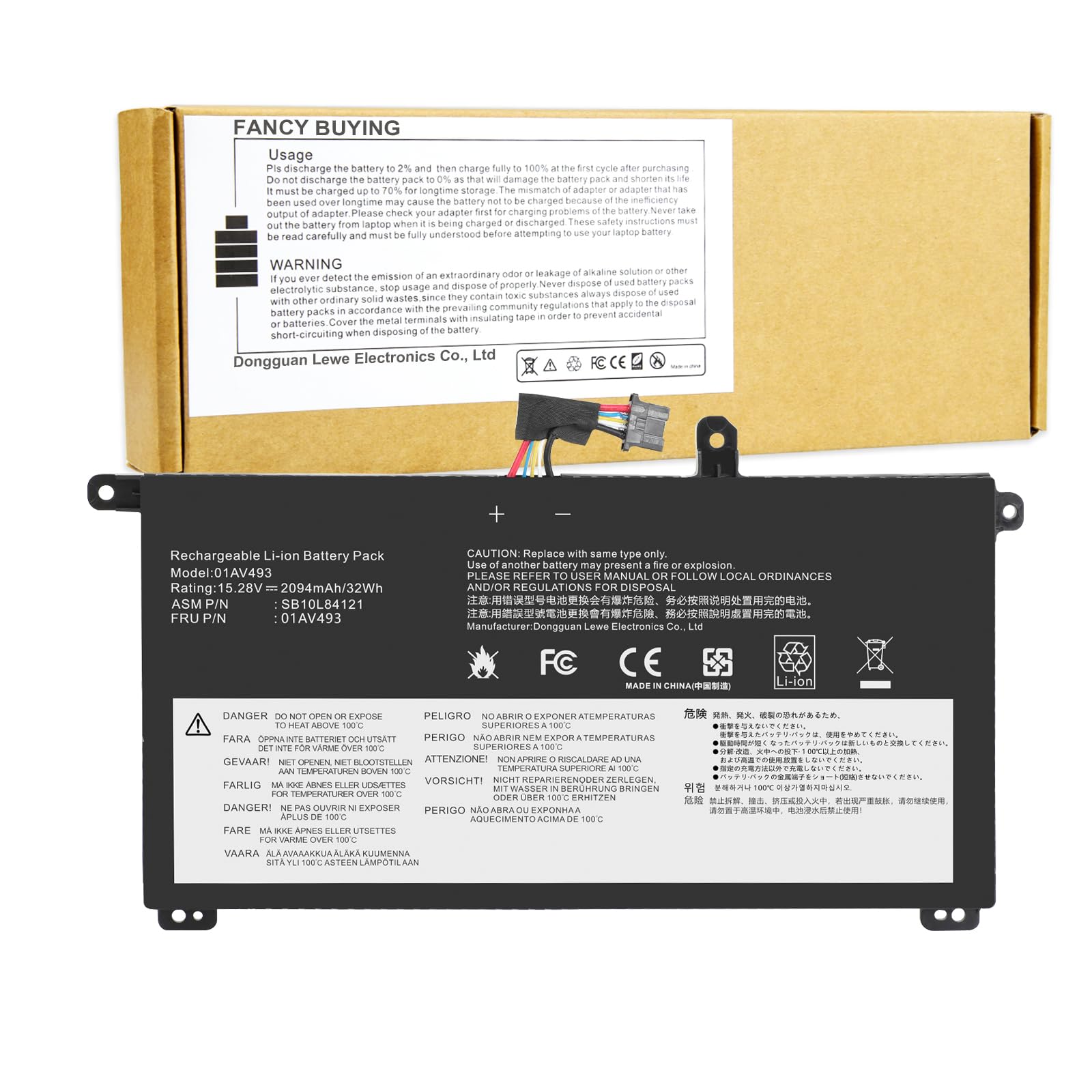 Fancy Buying 00Ur891 00Ur892 01Av493 Laptop Battery Replacement For Thinkpad T570 T580 P51S P52S Series 00Ur890 00Ur892 Sb10L841