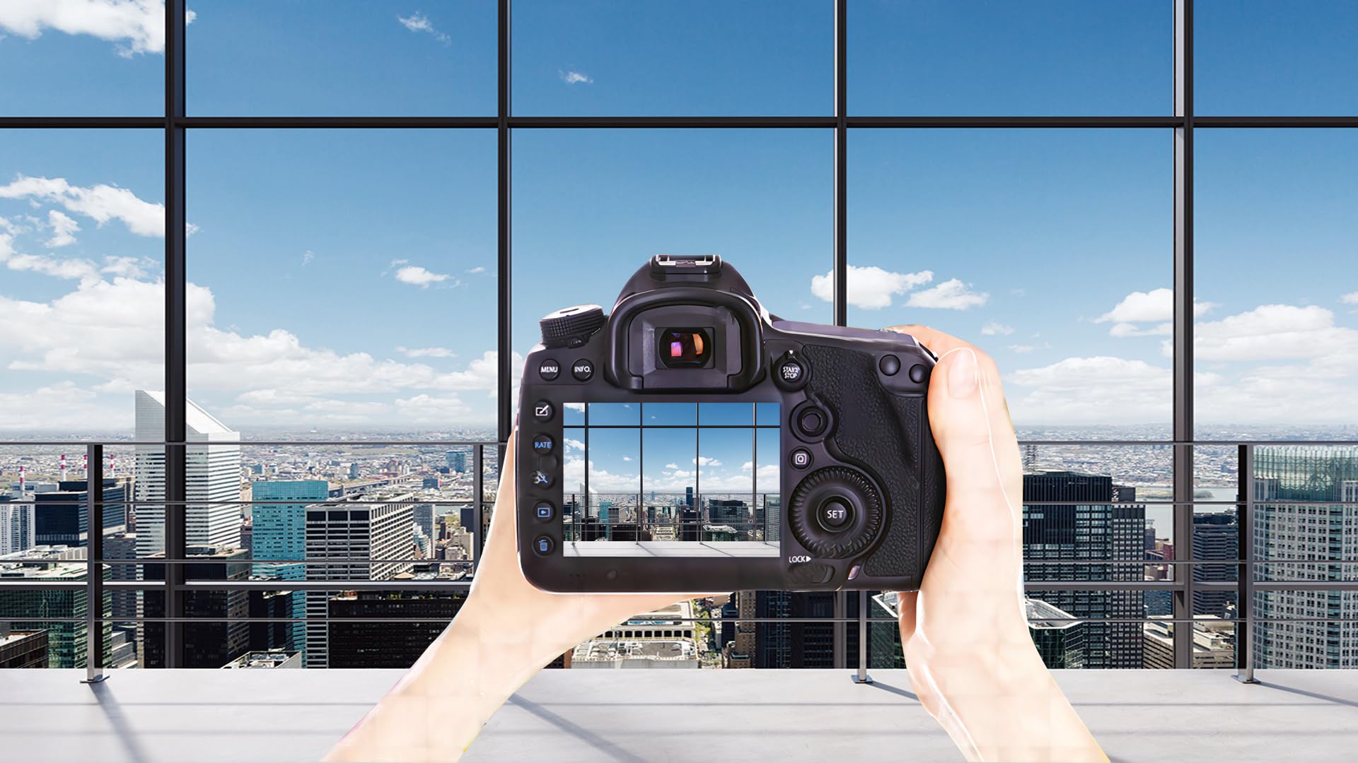 Yynxsy 7X5Ft Office Backdrop For Video Conference Backdrop With Window Background Screen For Video Conferencingchildren Taking P