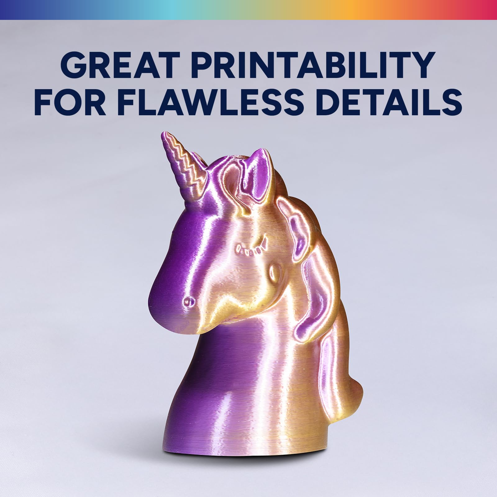 Overture Silk Pla 1.75Mm Dual Color Filament, Clog Free Shiny 3D Printer Filament, 1Kg Spool(2.2Lbs), Dimensional Accuracy +/  0