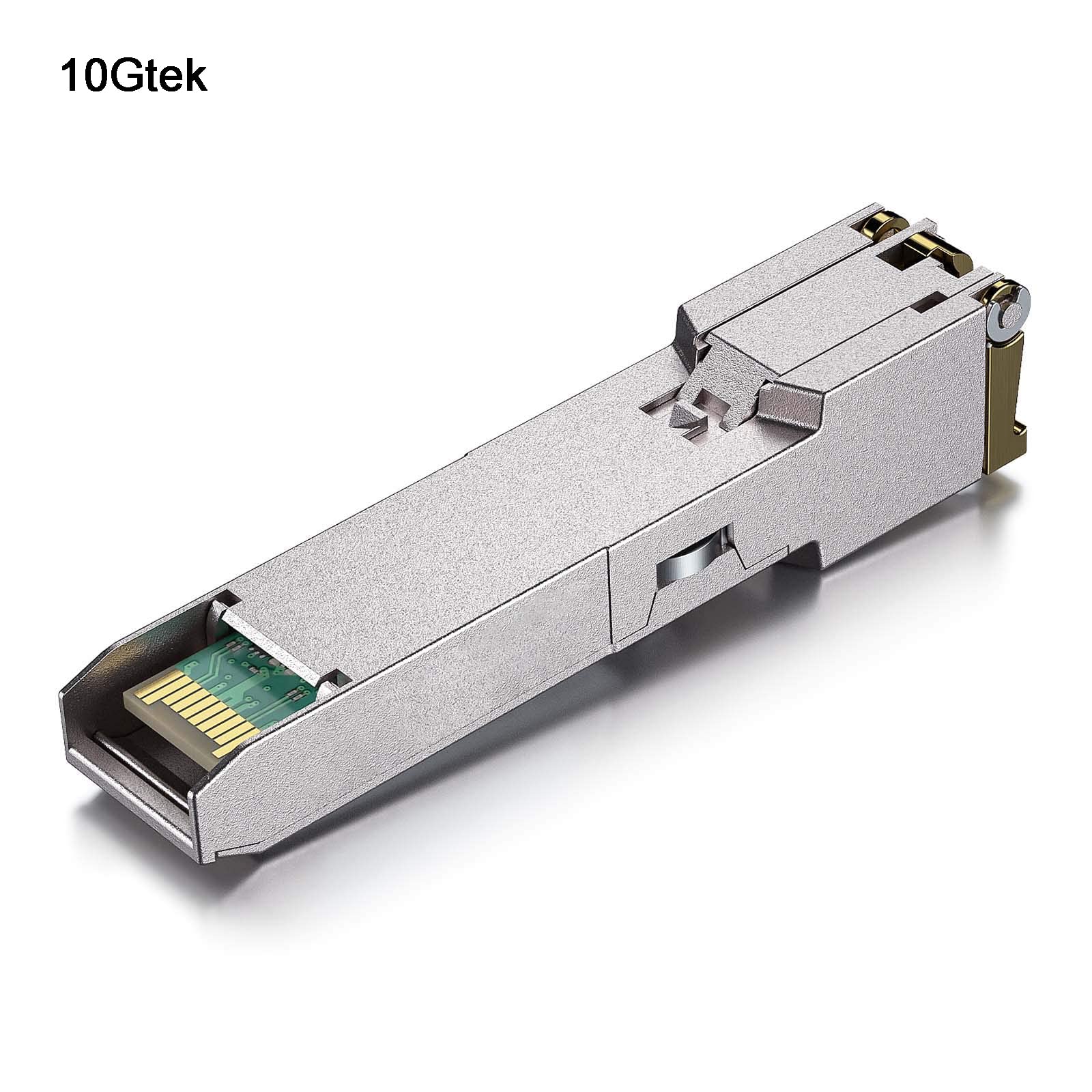 10Gtek 10/100/1000Base T Copper Sfp, Auto Negotiation Sfp To Rj45 Mini Gbic Transceiver For Cisco Glc T(10/100/1000)/Sfp Ge T(10