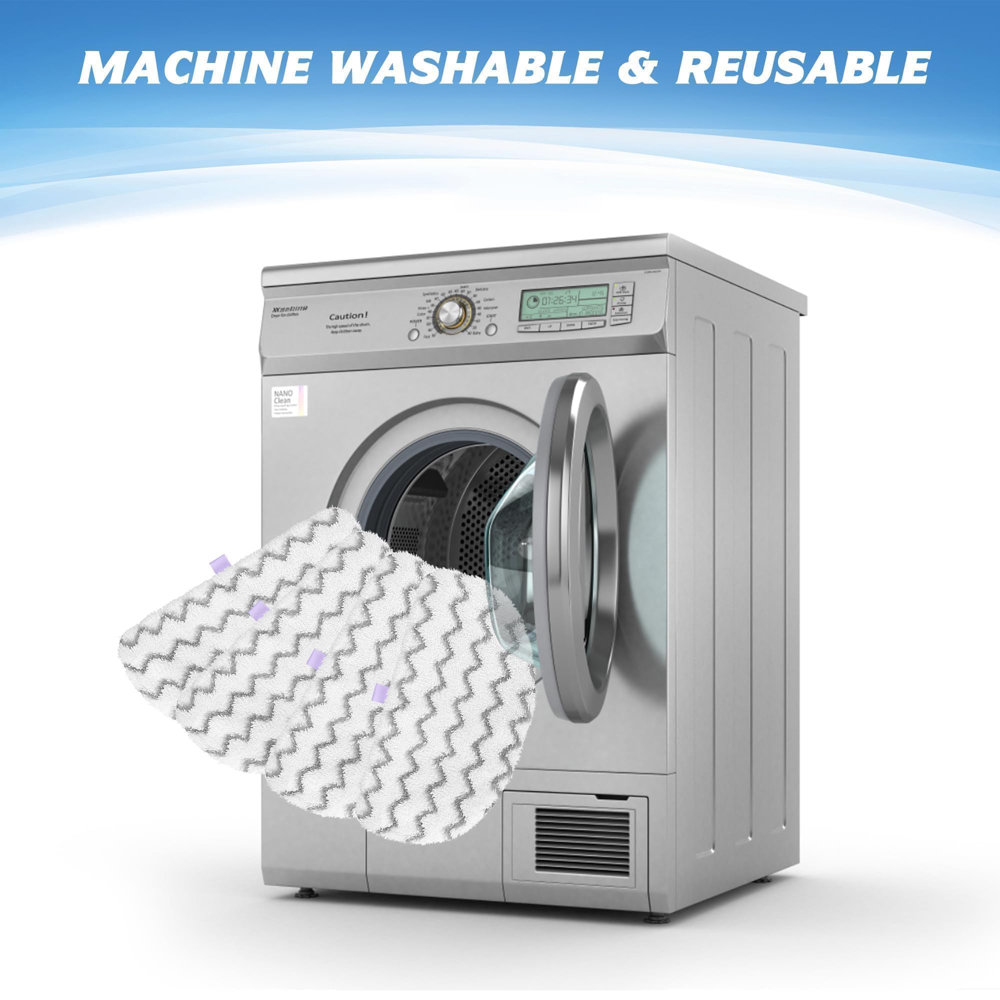 Tidy Monster Steam Mop Replacement Pads Compatible With Bissell Powerfresh Steam Mop 1940 1806 1544 1440 2075A 2685A Series, Par