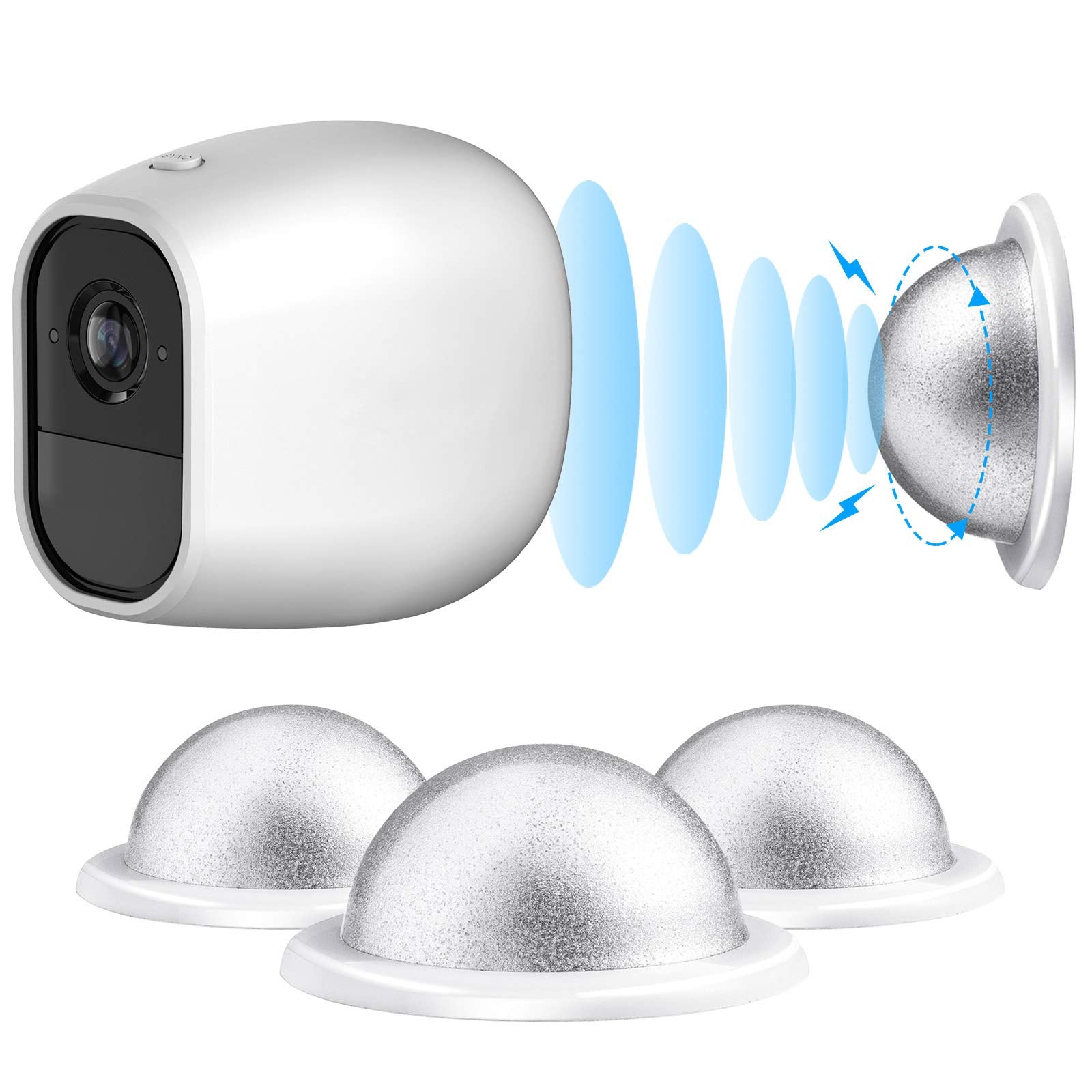 Skylety 3 Pack Security Wall Mount, Metal Magnetic Mount Compatible with Magnetic Arlo, Arlo Pro, Arlo Pro 2, White, Arlo Access
