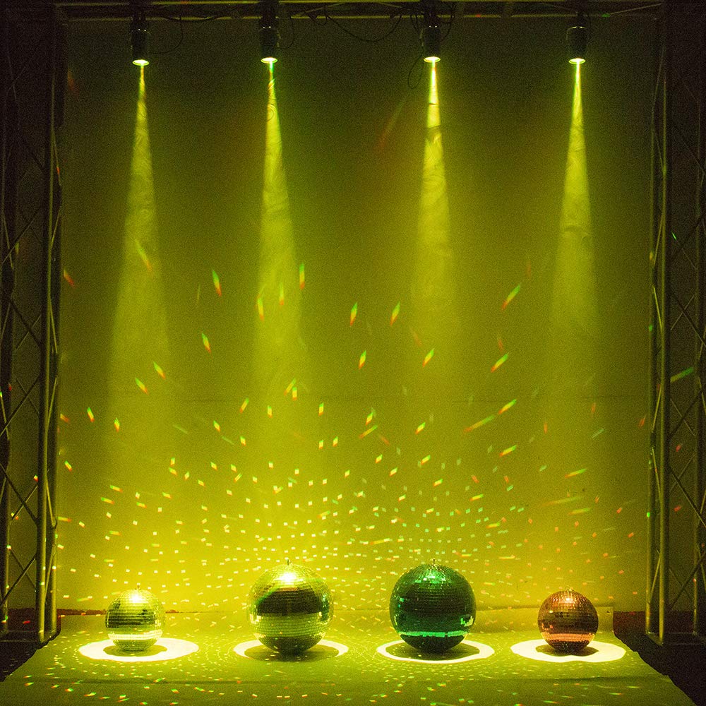 12W Rgbw Disco Ball Lights Mirror Ball Light, Pinpoint Spotlight Disco Spot Lights Dj Ball Pinspot Dmx Led Pin Spotlight