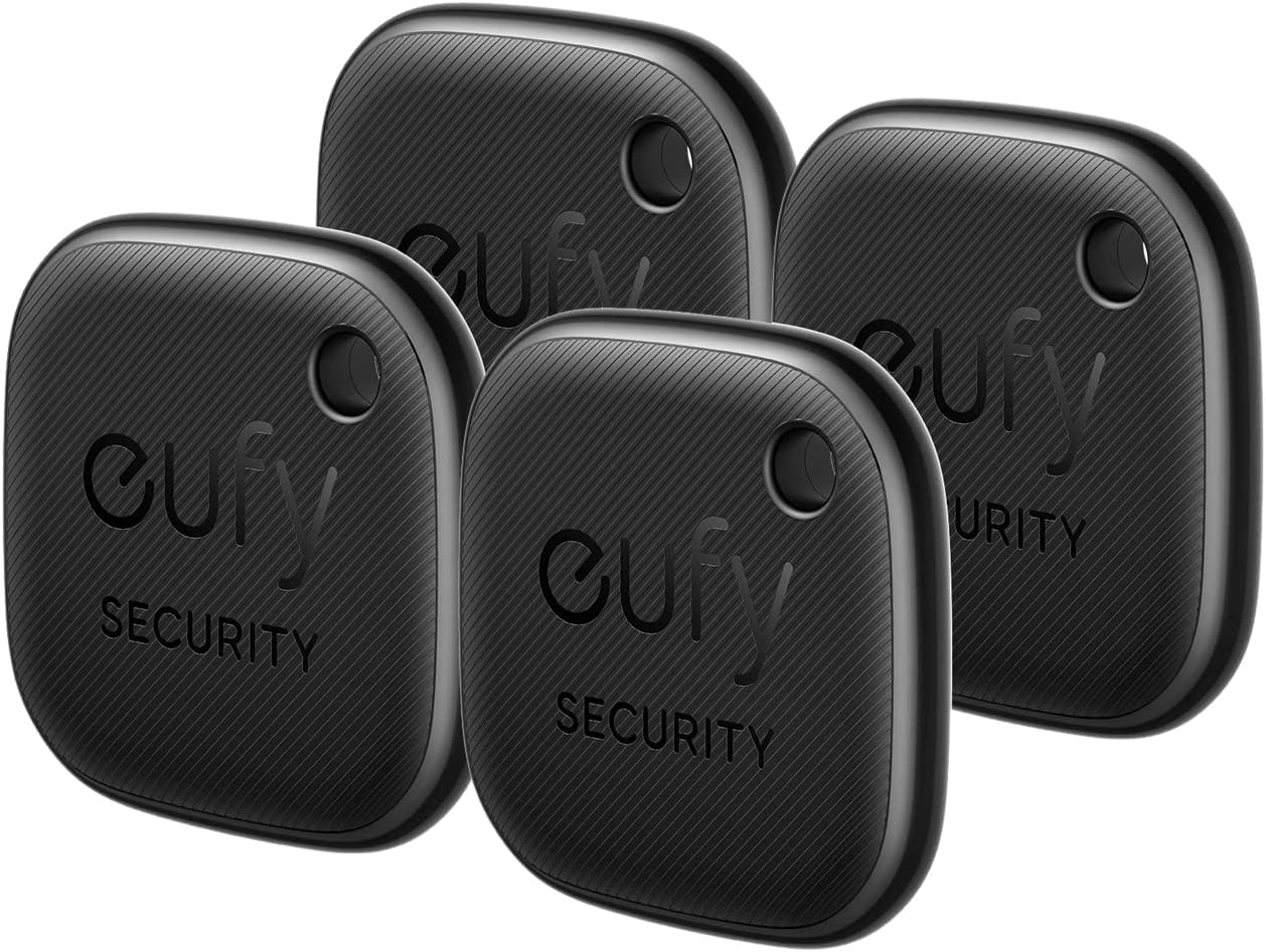 Eufy Security By Anker Smarttrack Link (Black, 4 Pack), Android Not Supported, Works With Apple Find My (Ios Only), Key Finder,
