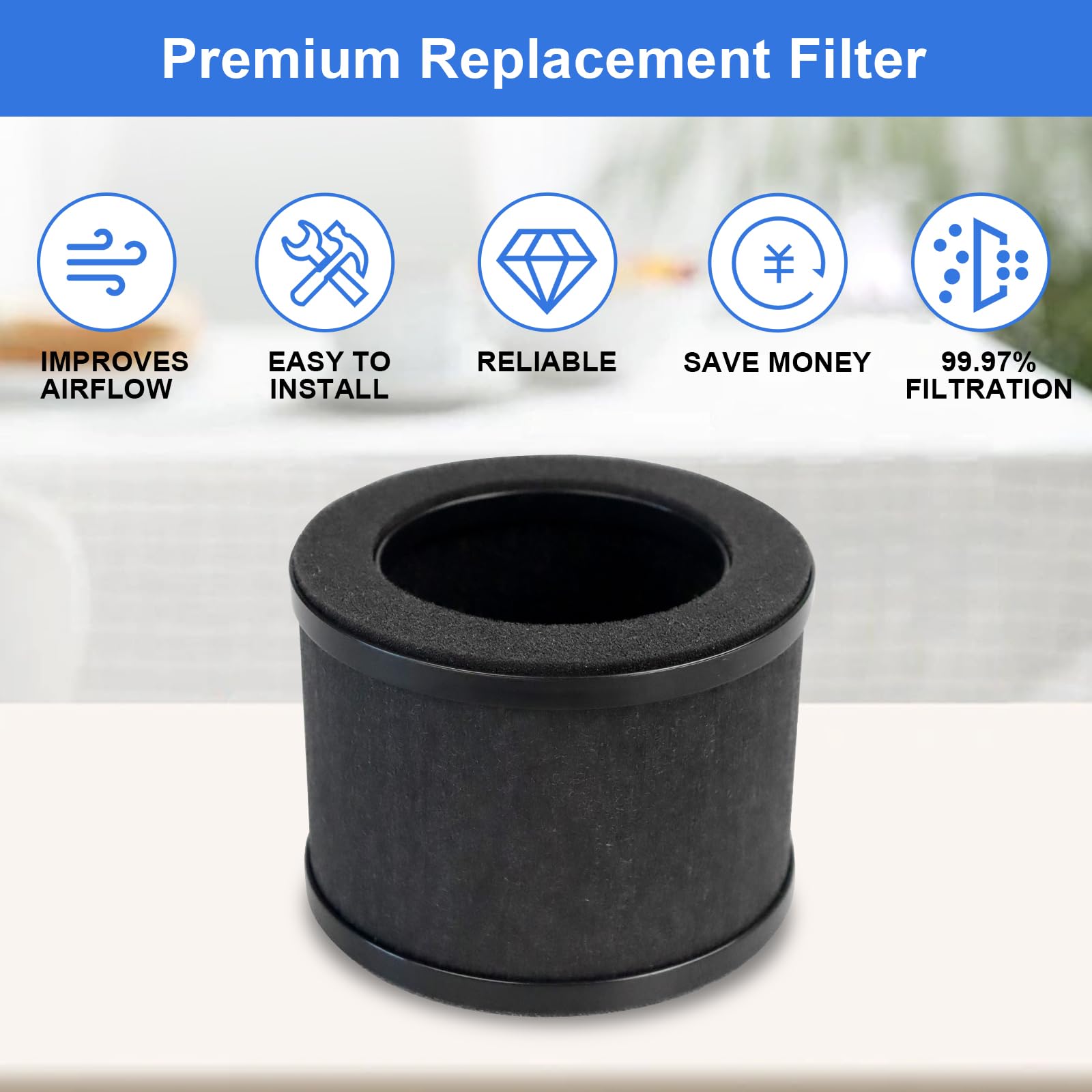 3 Pack Tz K1 Replacement Filters Compatible With Tolife Tz K1 Filter And With Freaire & Aroeve Mk01 Mk06 Mg01Jh Filter 3 In 1 Fi