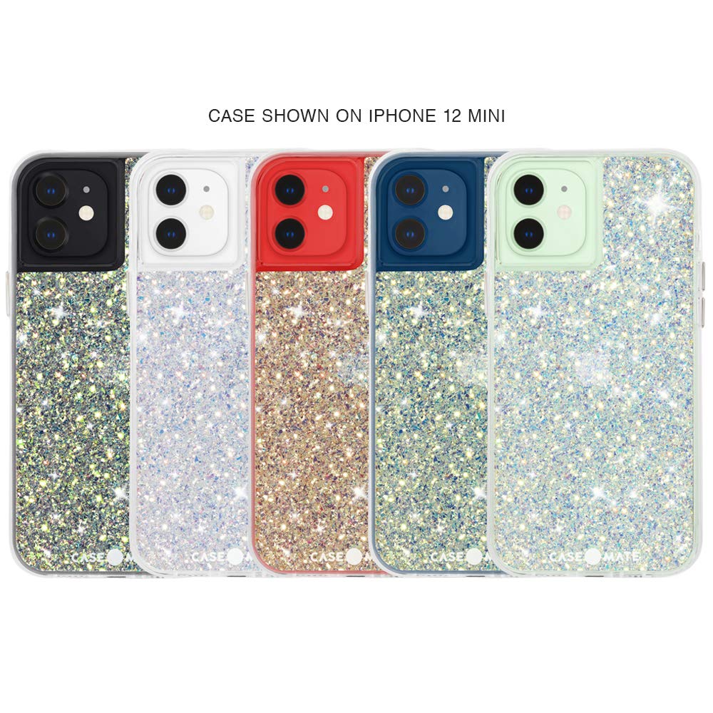 Case Mate   Twinkle   Case For Iphone 12 Mini (5G)   10 Ft Drop Protection   5.4 Inch   Stardust