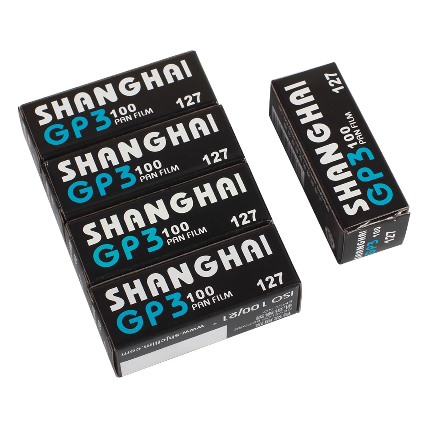 Shanghai Gp3 127 Black & White Roll Film Asa Din Iso 100 B/W Negative Freshest 5 Rolls Pack (5X127)