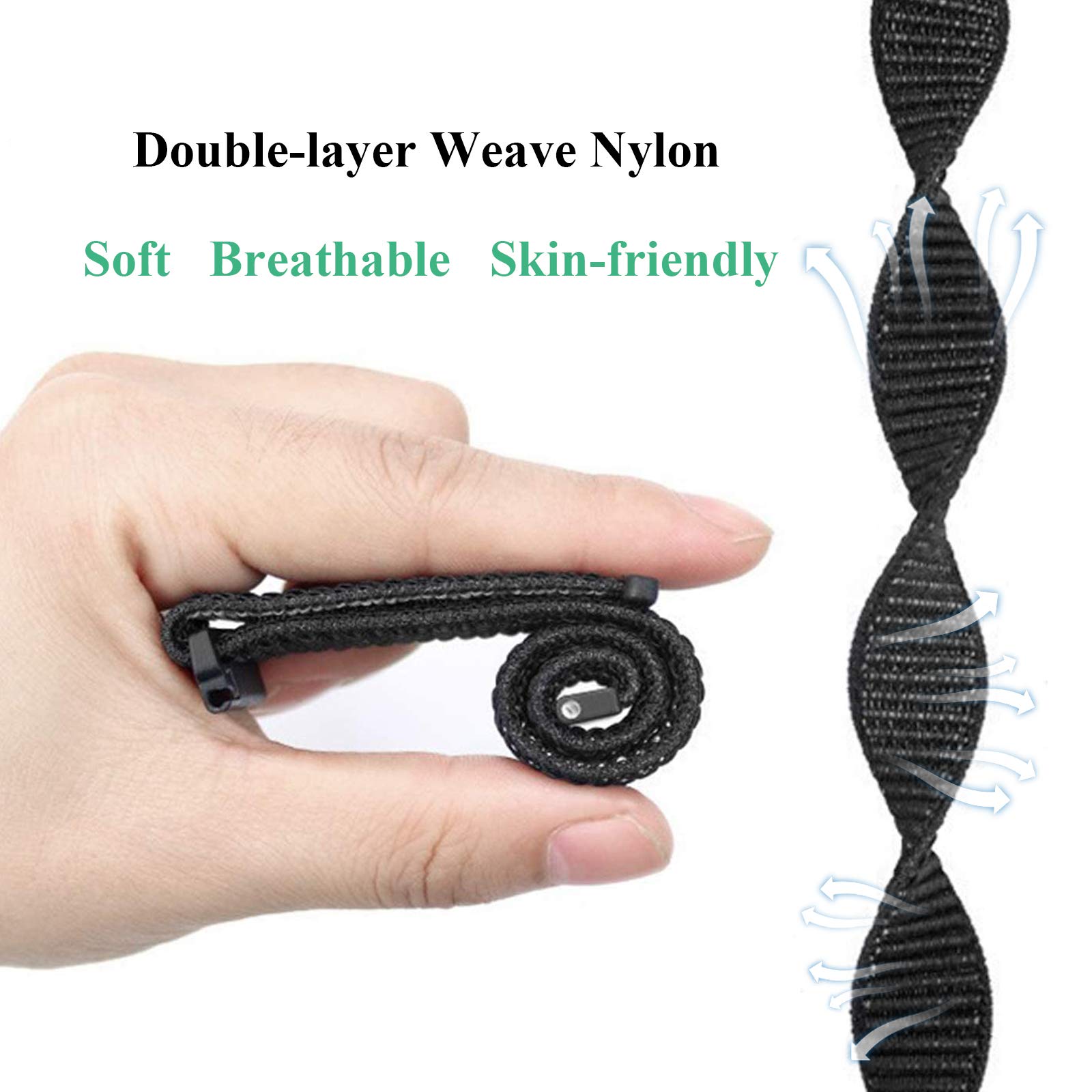 Owkey Kids Band Replacement Compatible For Gizmo Watch, Breathable Hook & Loop Nylon Watch Bands With Quick Release Pins, Compat