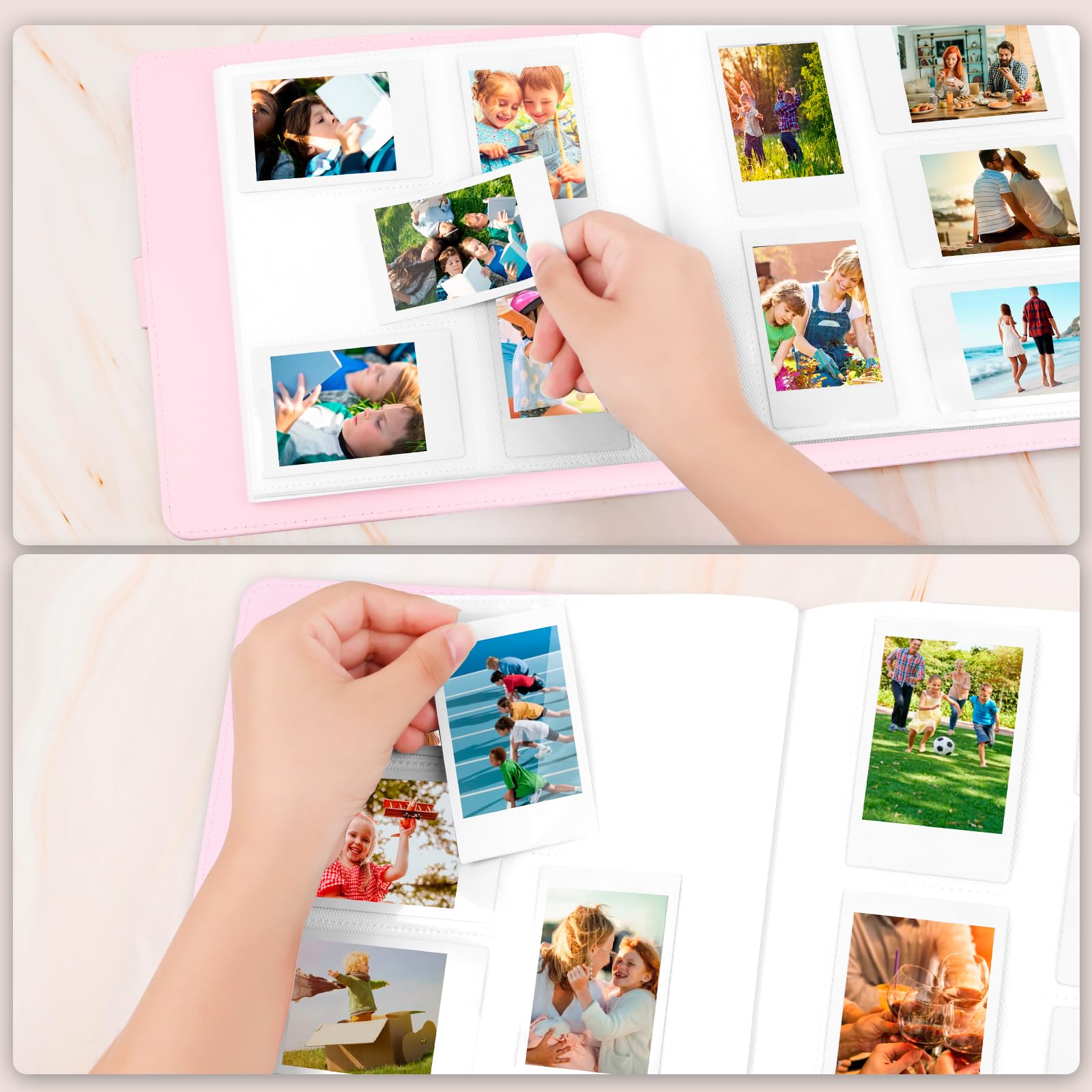 360 Pockets Photo Album For Fujifilm Instax Mini 12 11 9 8+ 8 90 40 Evo Instant Camera, For Polaroid Snap/Pic 300/Z2300/ Socialm