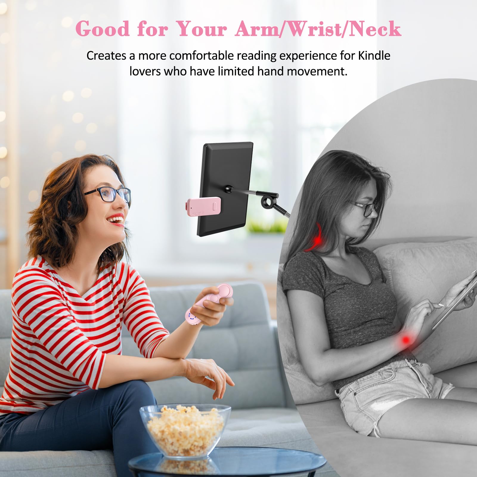 Smanu Rf Remote Control Page Turner For Kindle Paperwhite Oasis Kobo Ereaders, Remote Camera Shutter And Video, Remote Page Turn