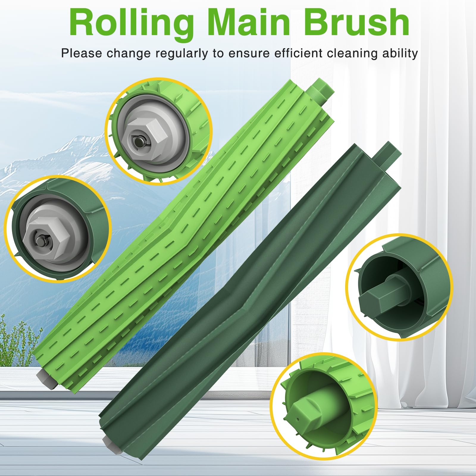 2 Set Replacement Roller Brushes For I Robot Room Ba E I And J Series I3 I3+ I7 I7+ I6+ I8+ Plus I1 I1+ E5 E6 E7 J7 (7150) J7+ (