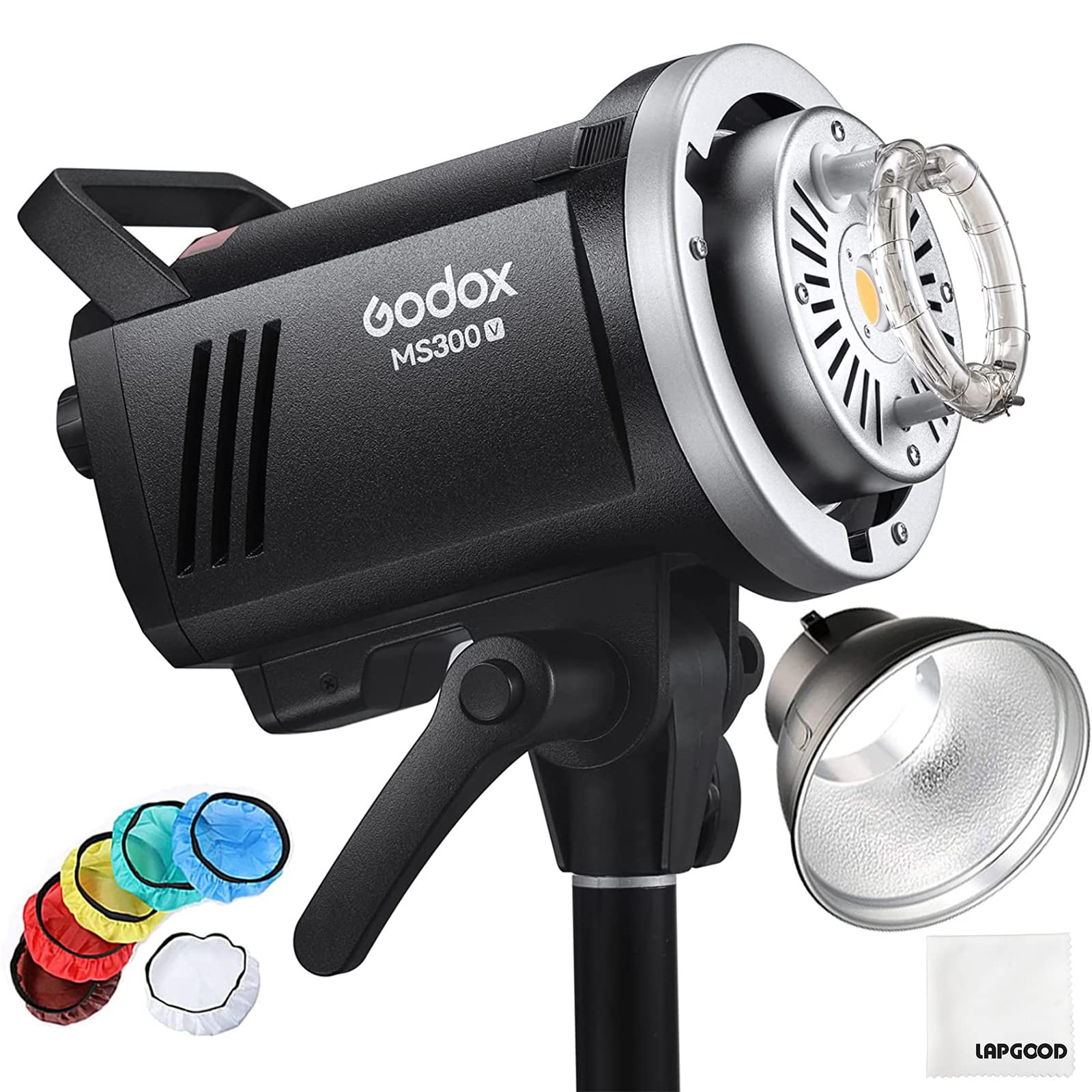 Godox Ms300 V Ms300V Studio Flash  300W, 2.4G Wireless 5600K Cct Led Light 0.1~1.8S Recycle Time Bowens Mount, Outstanding Power